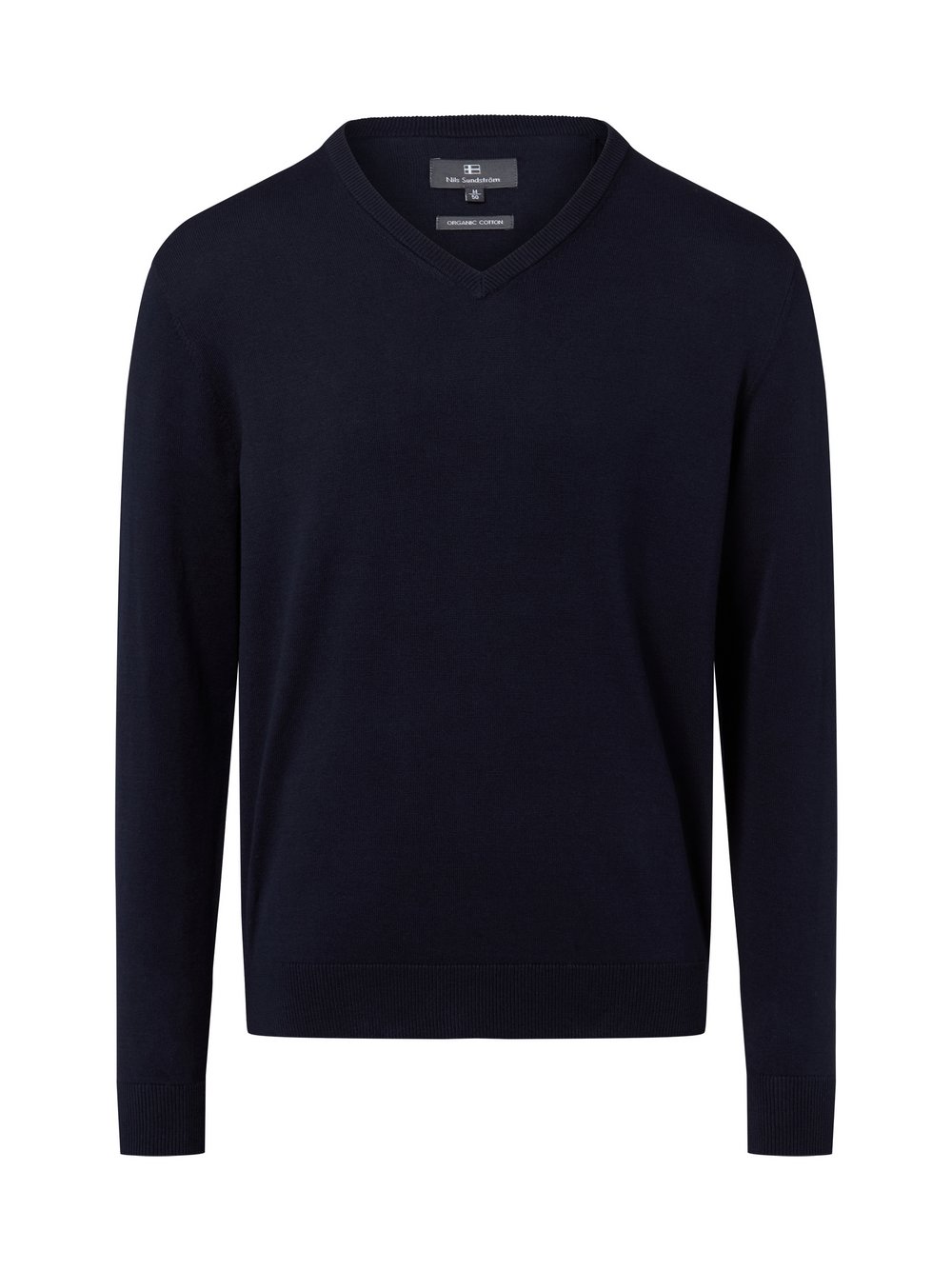 Nils Sundström Pullover Herren Baumwolle blau, L