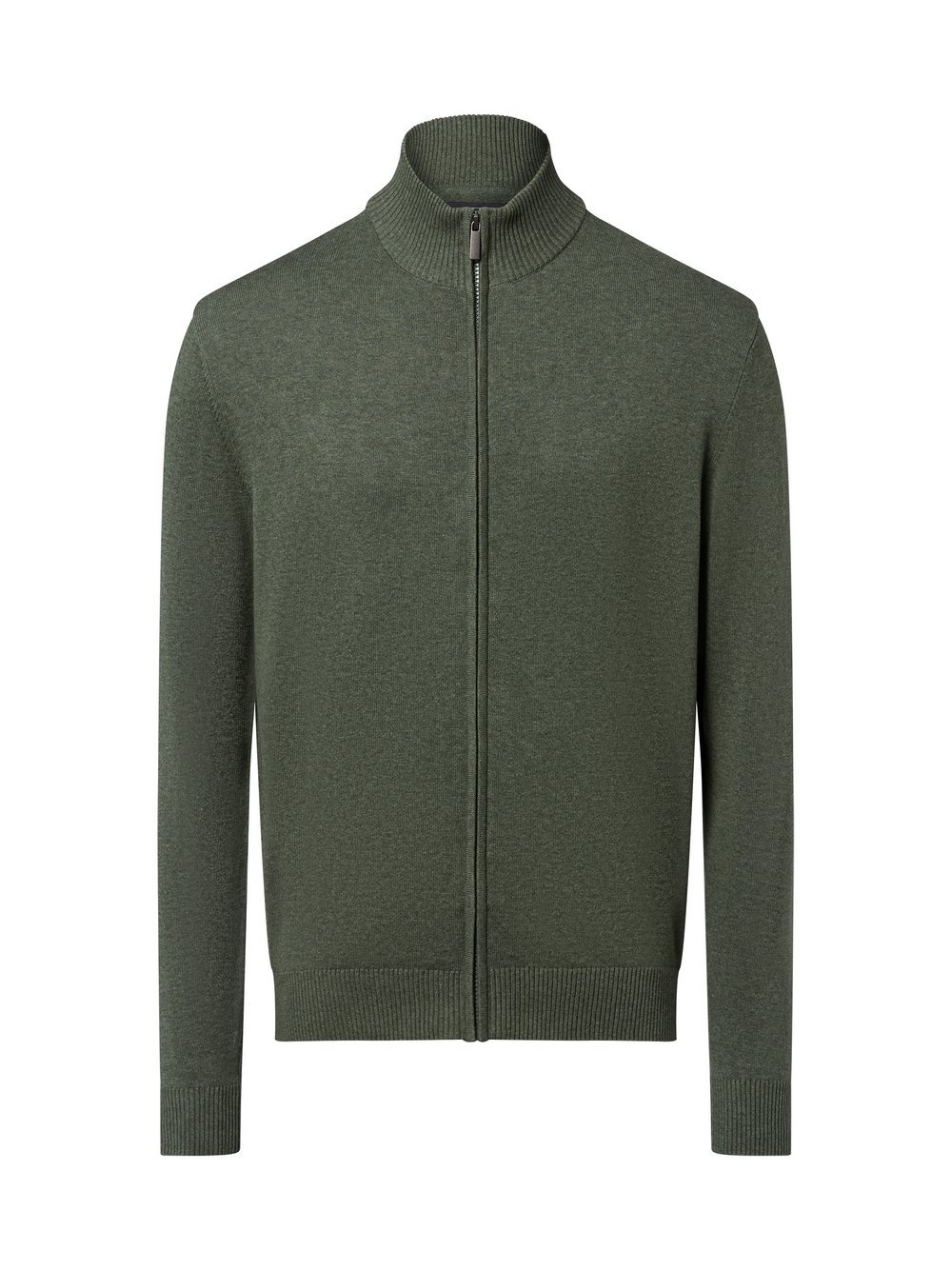 Nils Sundström Strickjacke Herren Feinstrick grün meliert, S