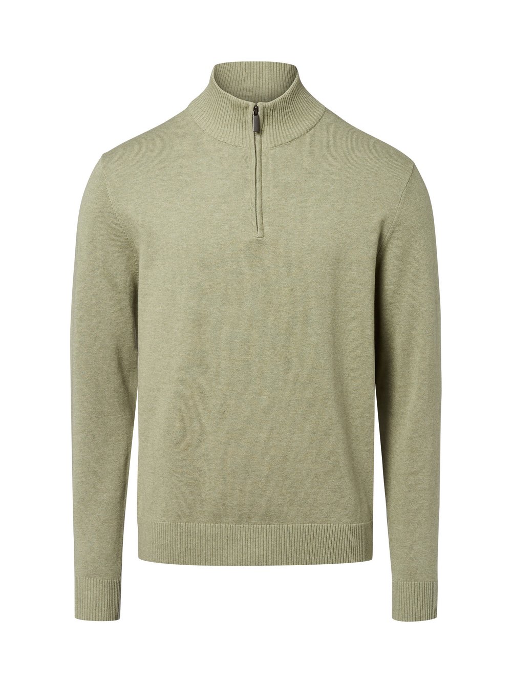 Nils Sundström Pullover Herren Baumwolle grün meliert, XXXL