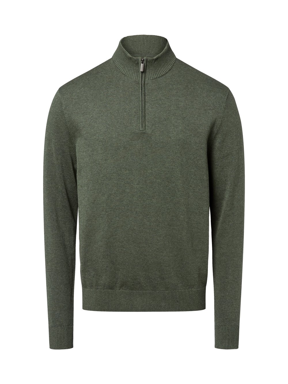 Nils Sundström Pullover Herren Baumwolle grün meliert, XXXL