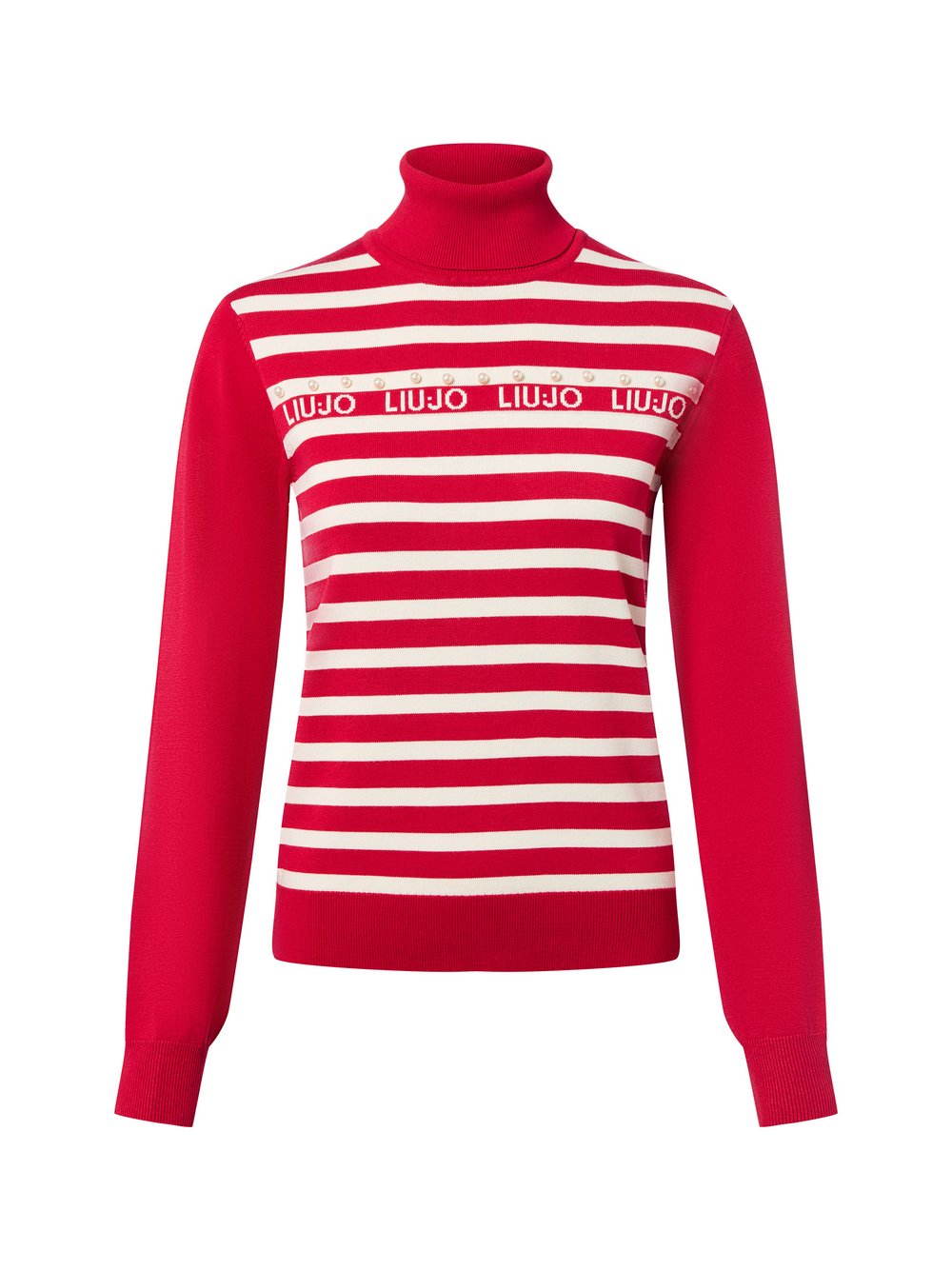 Liu Jo Collection Rollkragenpullover Damen Viskose mehrfarbig gestreift, L