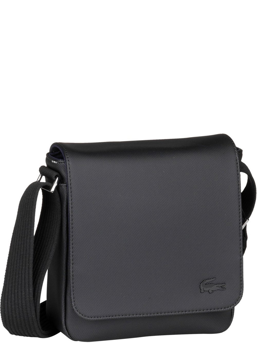 Lacoste Umhängetasche Herren Kunstleder schwarz, ONE SIZE