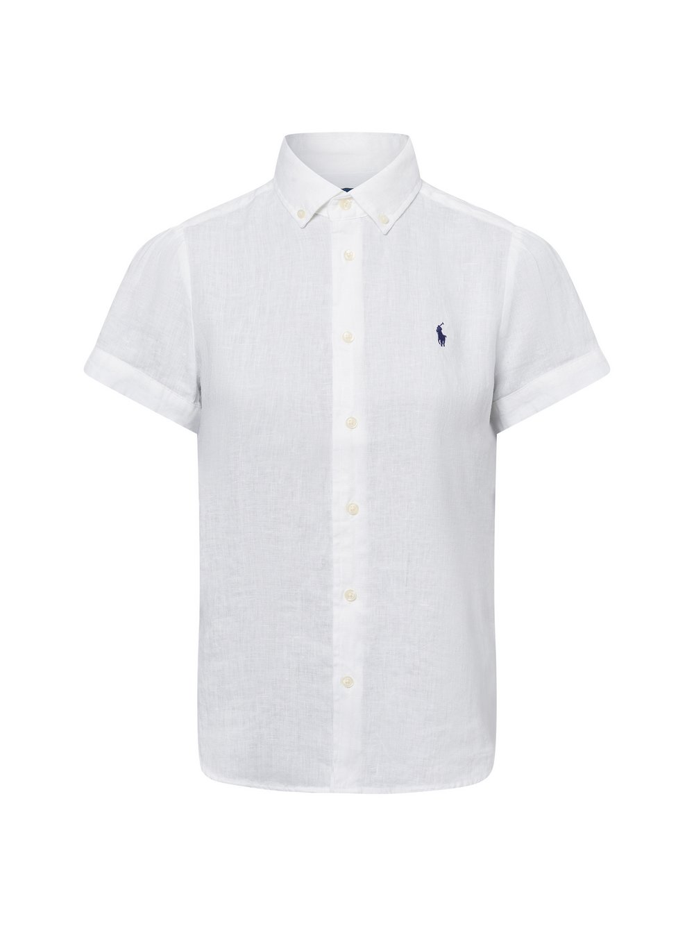 Thumbnail - Polo Ralph Lauren Kurzarmbluse aus leinen Damen Leinen weiß, XL