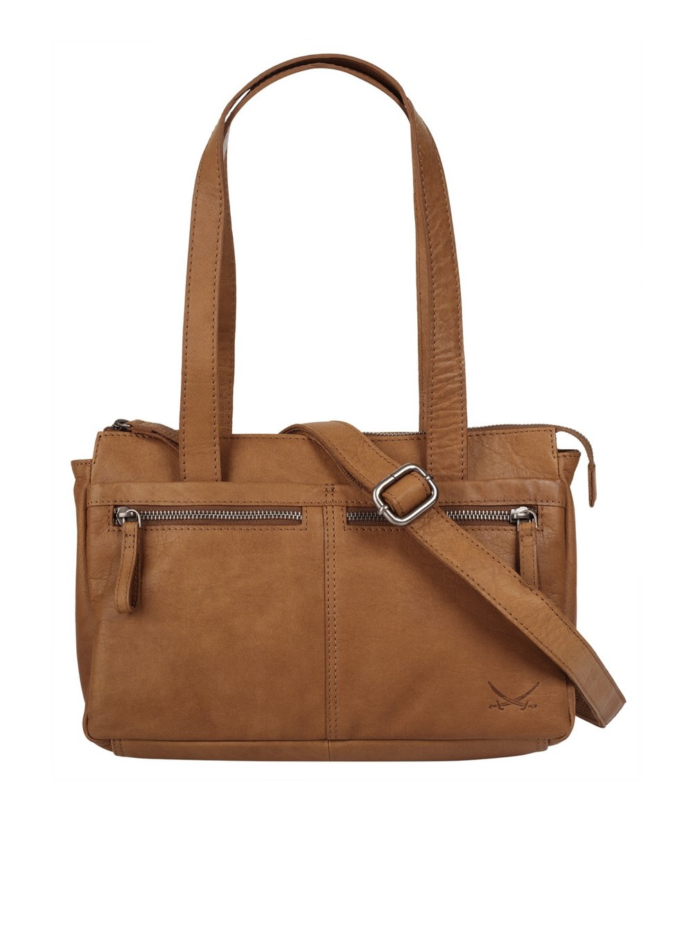 Thumbnail - Sansibar Handtasche Damen Leder braun, ONE SIZE