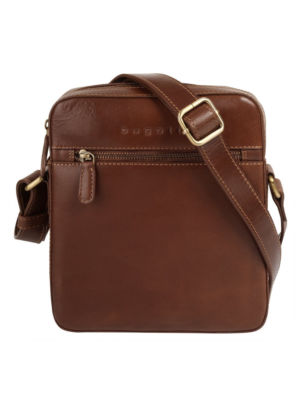 Thumbnail - Bugatti Umhängetasche Damen Leder braun, ONE SIZE