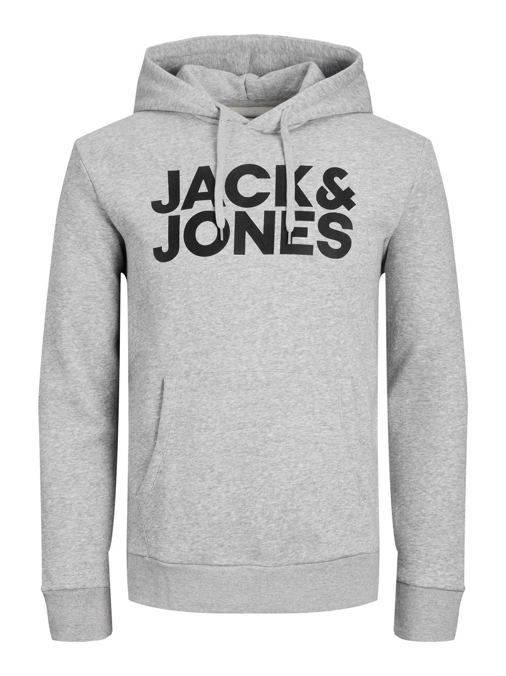 Jack & Jones Kapuzensweatshirt Herren Baumwolle grau bedruckt, S