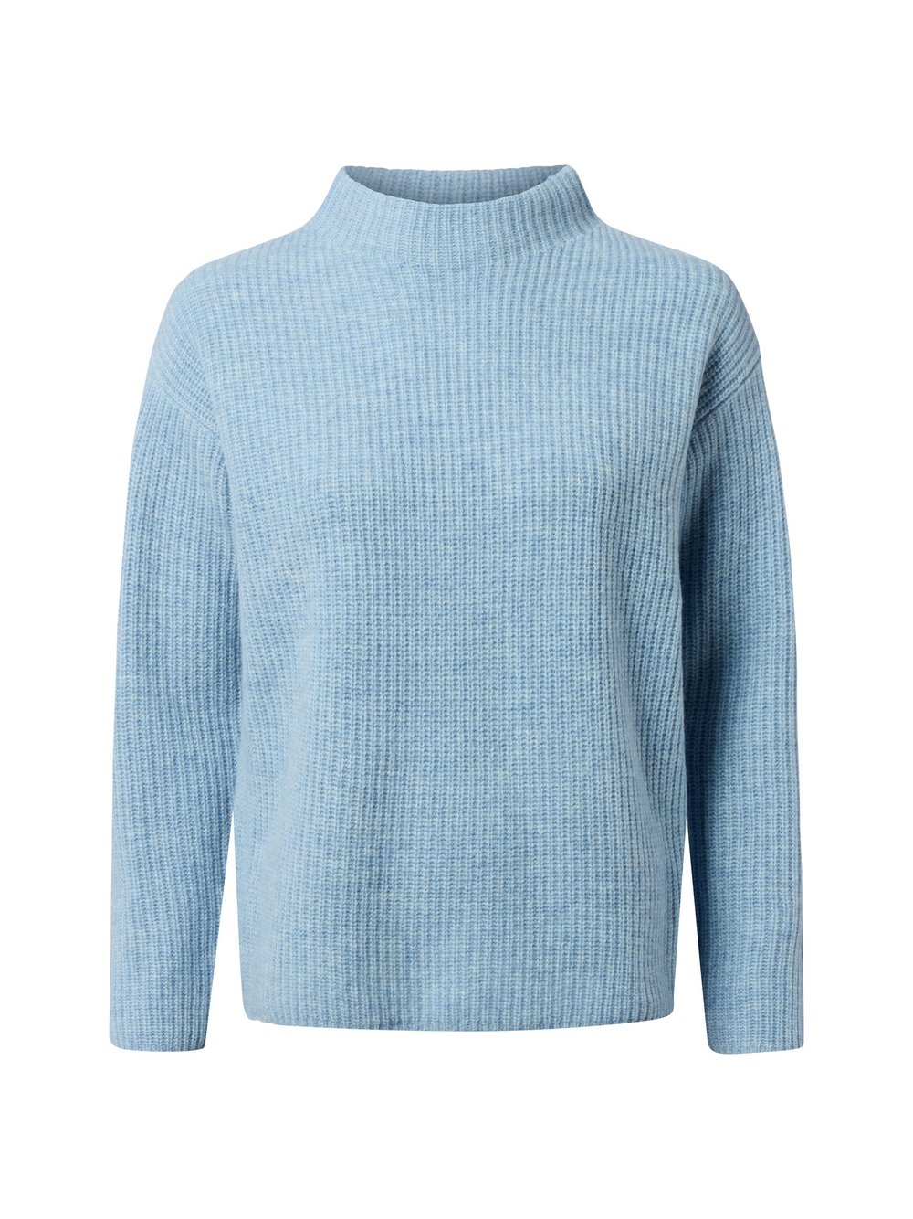 Marie Lund Strickpullover aus Merino Damen blau meliert, M