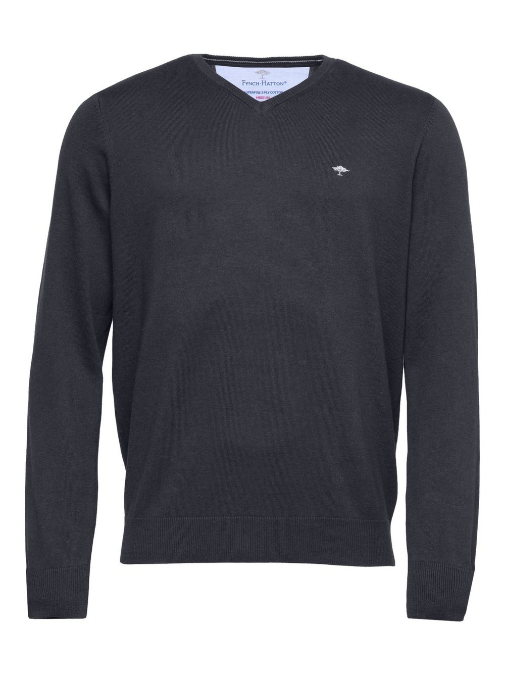 Fynch-Hatton Pullover Herren Baumwolle grau, M