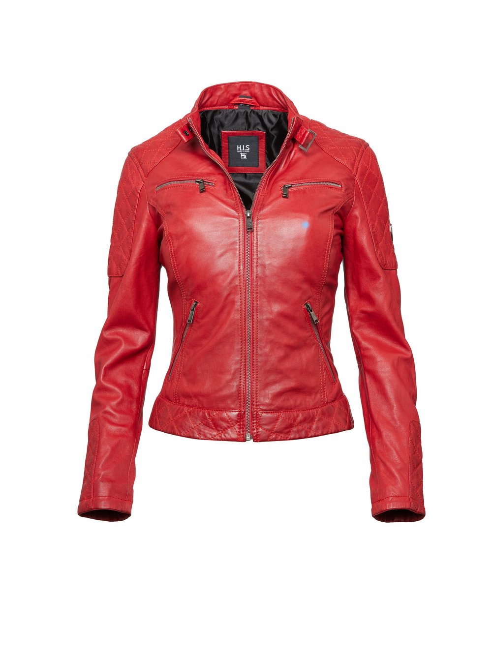 HIS Lederjacke Damen rot, 40