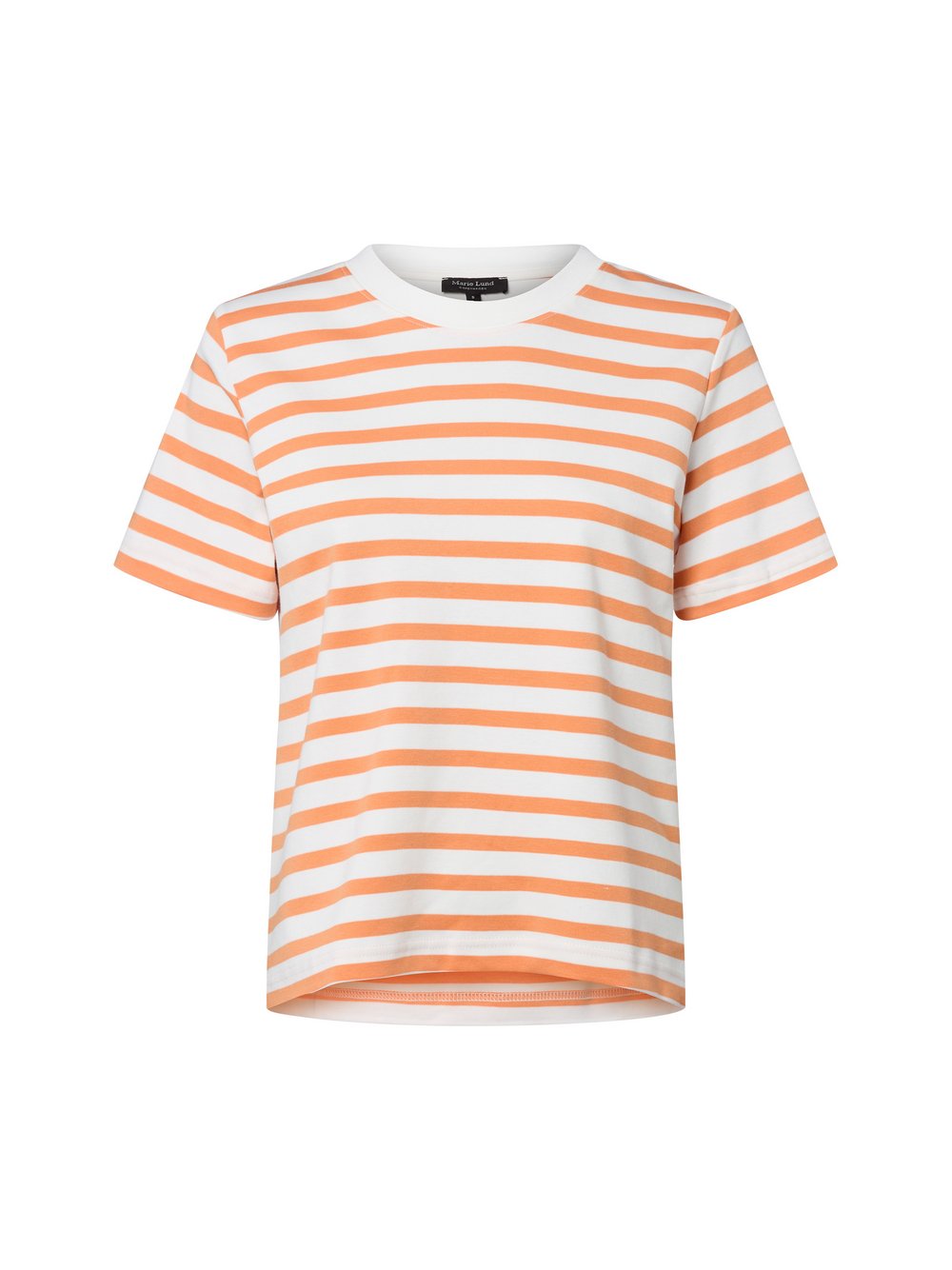 Marie Lund T-Shirt Damen Baumwolle orange gestreift, XXL