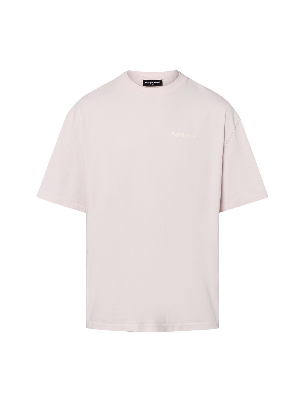 PEGADOR T-Shirt Herren Baumwolle rosa bedruckt, XL