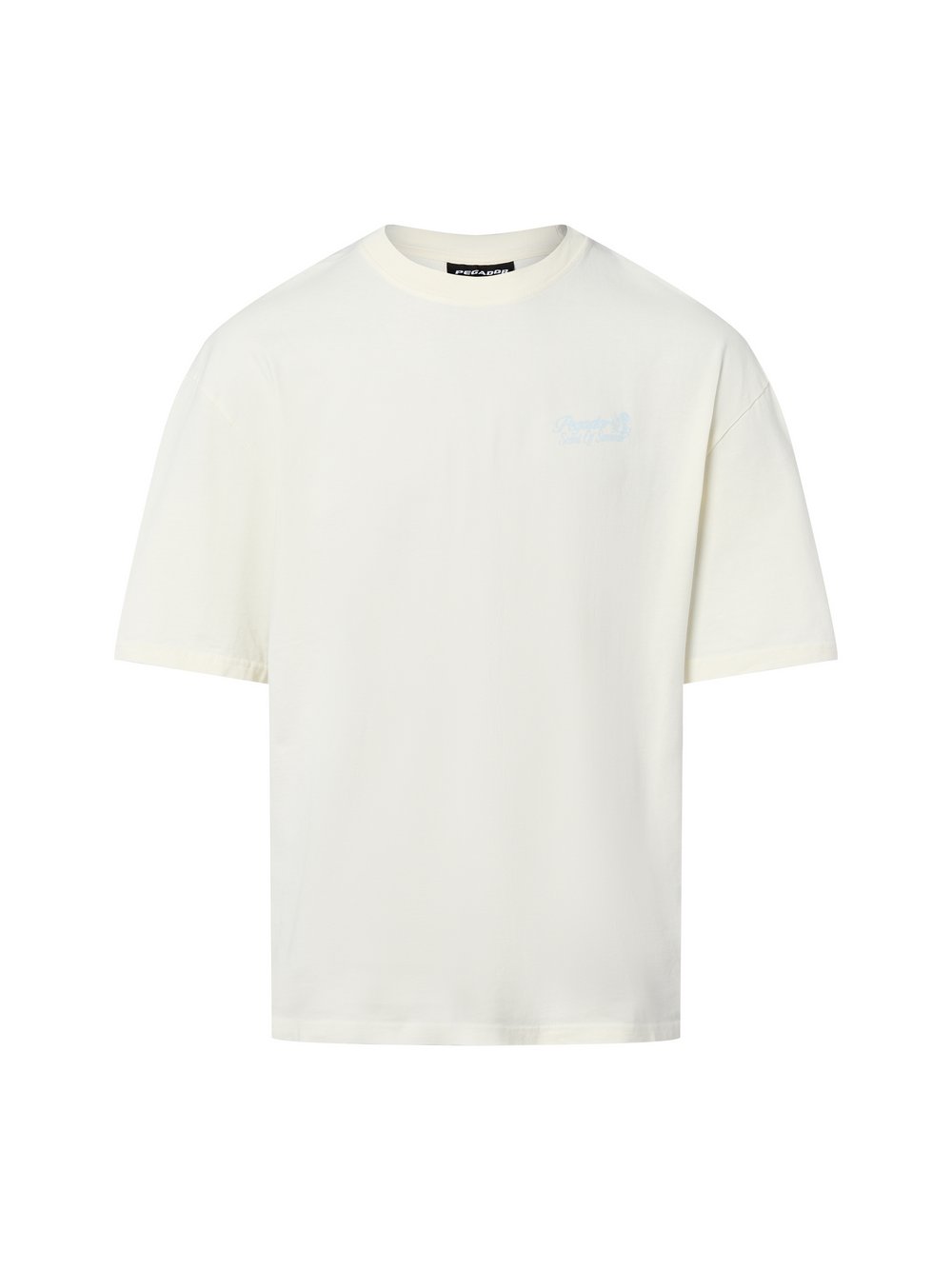 PEGADOR T-Shirt Herren Baumwolle weiß bedruckt, XL