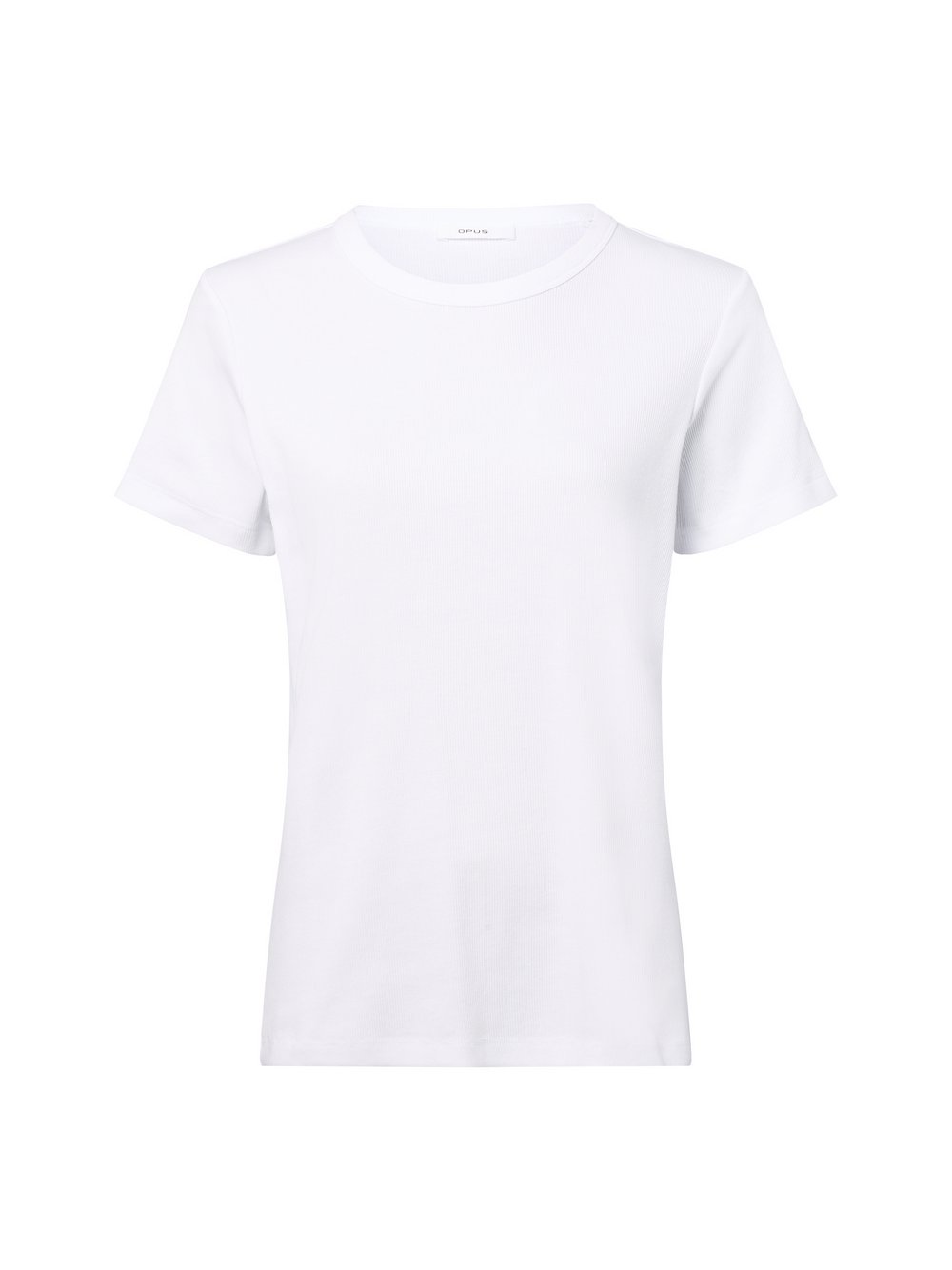 Thumbnail - Opus T-Shirt Damen Baumwolle weiß strukturiert, 40