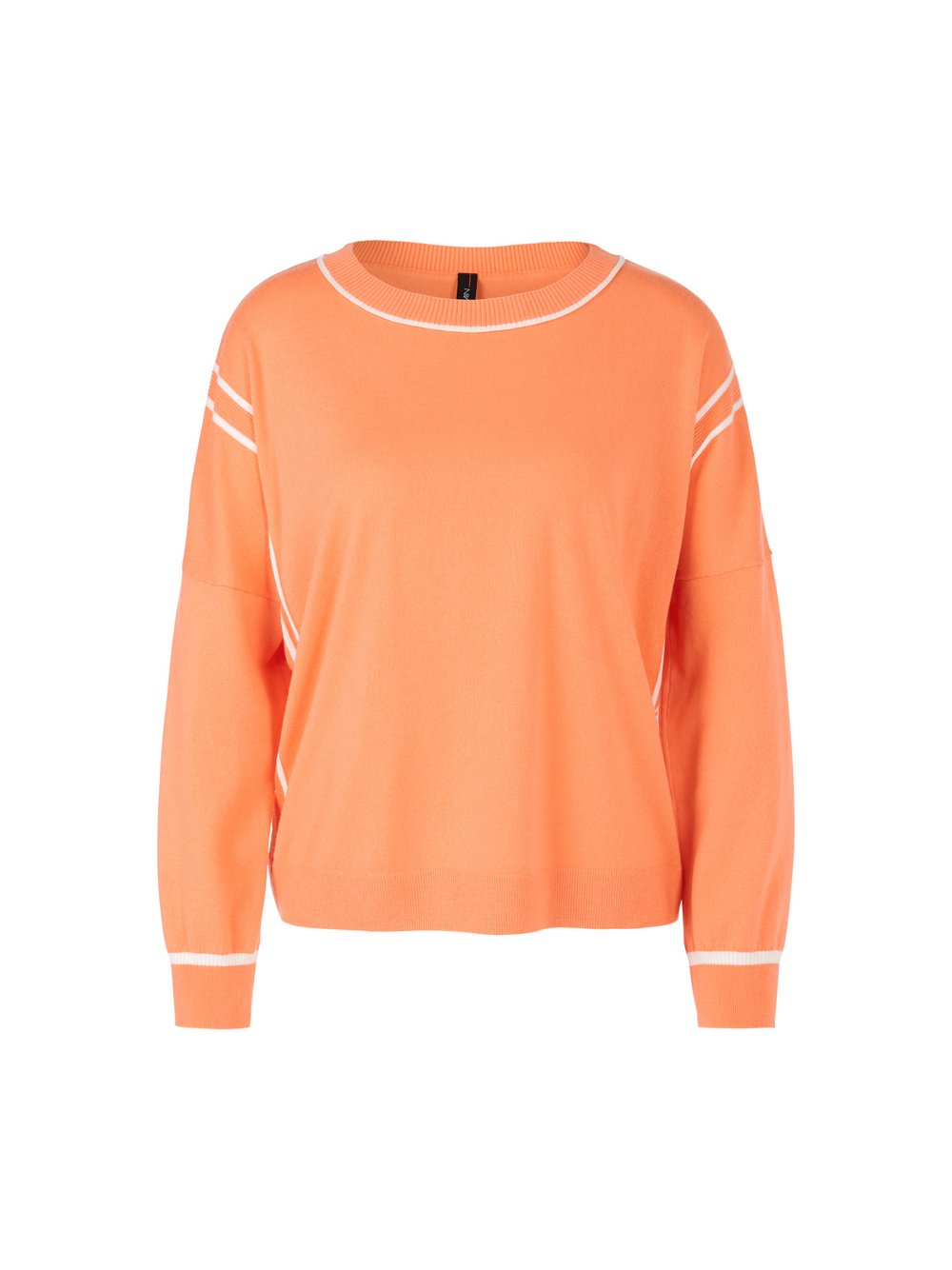 Marc Cain Pullover Damen Wolle orange strukturiert, 46