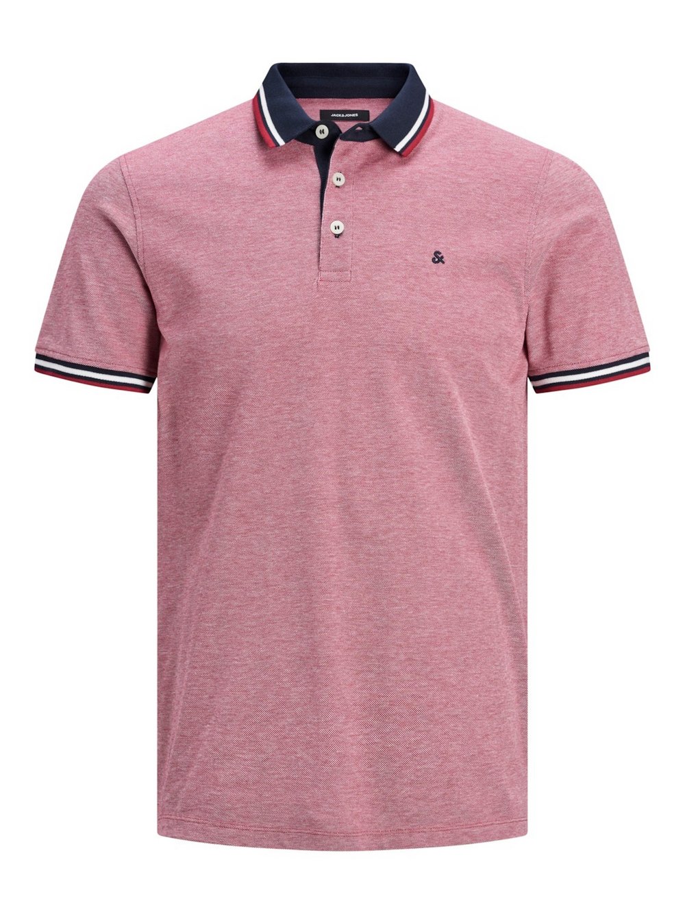 Jack & Jones Poloshirt Herren Baumwolle rot, M