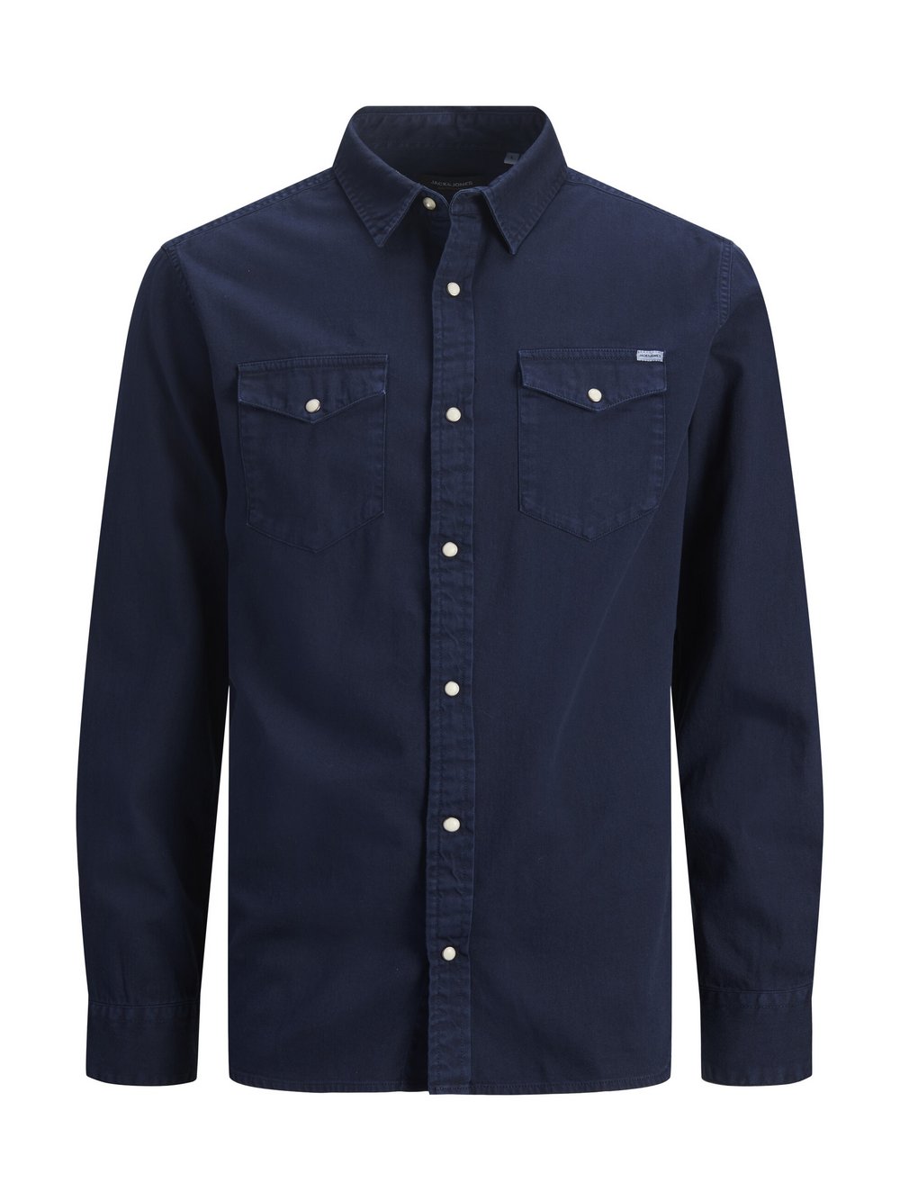 Jack & Jones Hemd Herren Slim Fit Baumwolle blau, M