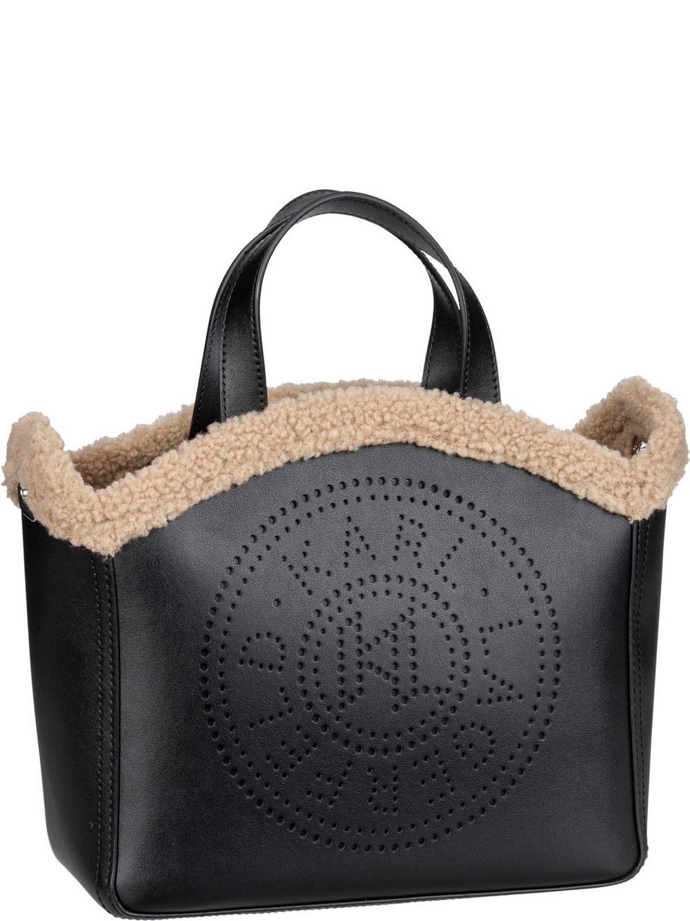 KARL LAGERFELD Handtasche Damen Leder schwarz, ONE SIZE