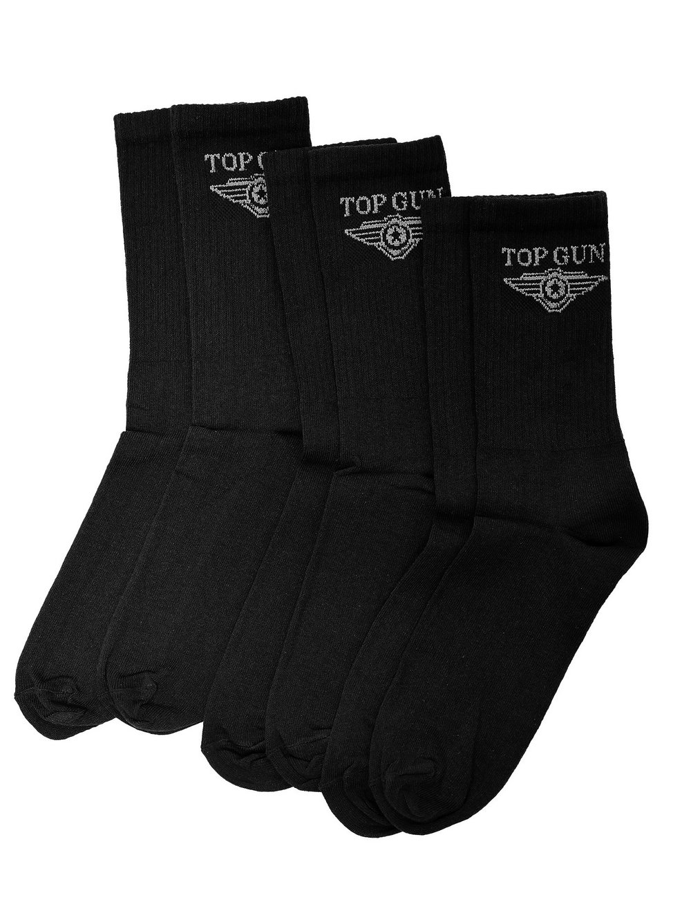 Topgun Socken Herren Baumwolle schwarz strukturiert, 39-42