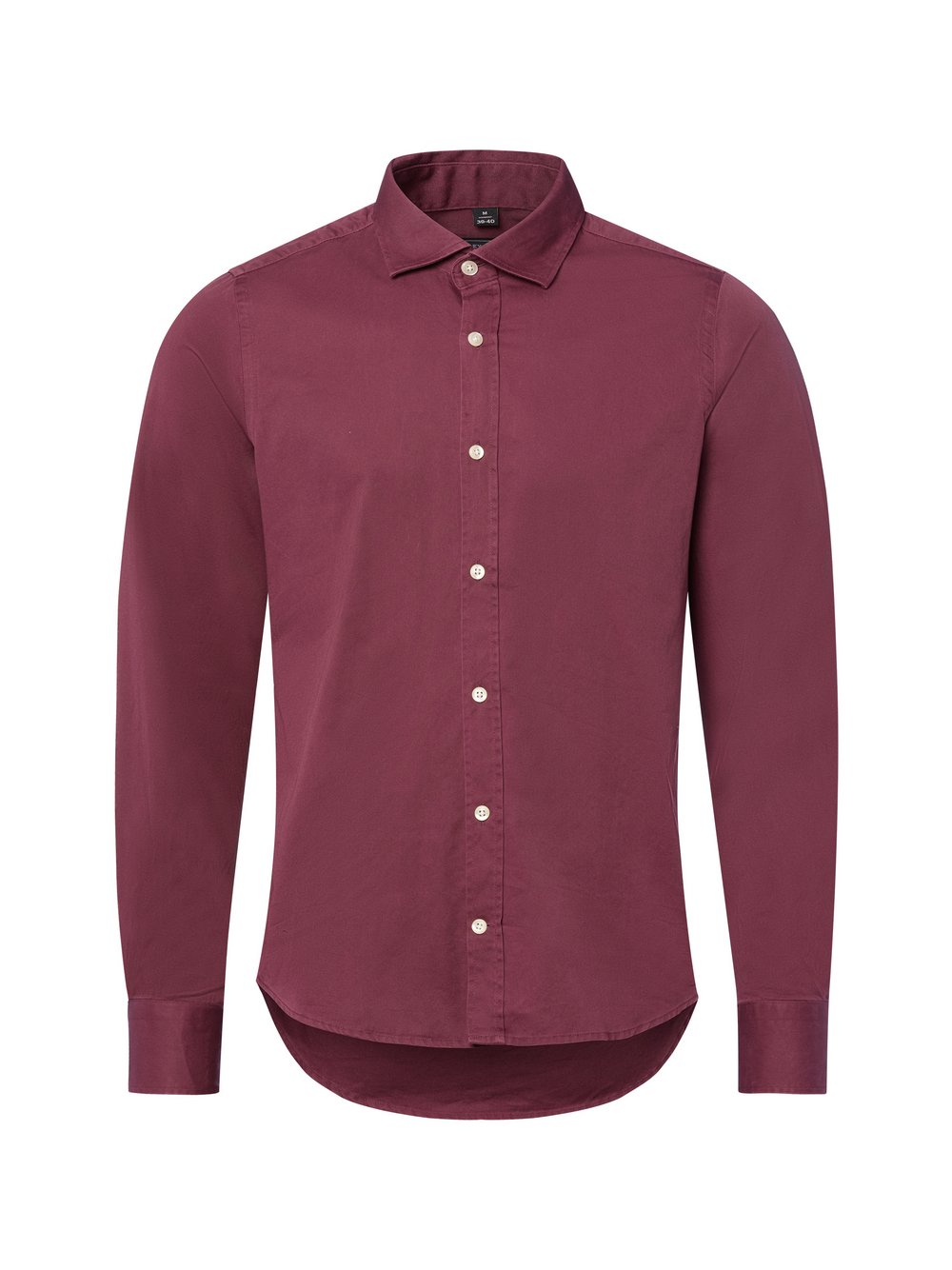 Finshley & Harding Hemd Herren Slim Fit Baumwolle rot, L