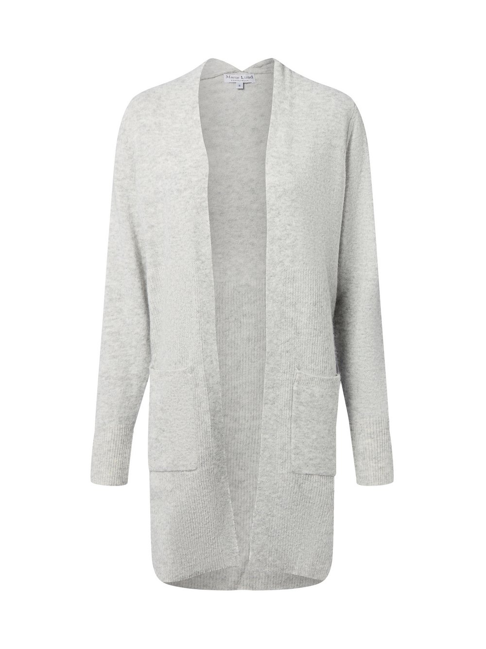 Marie Lund Strickhülle Damen Feinstrick grau meliert, M