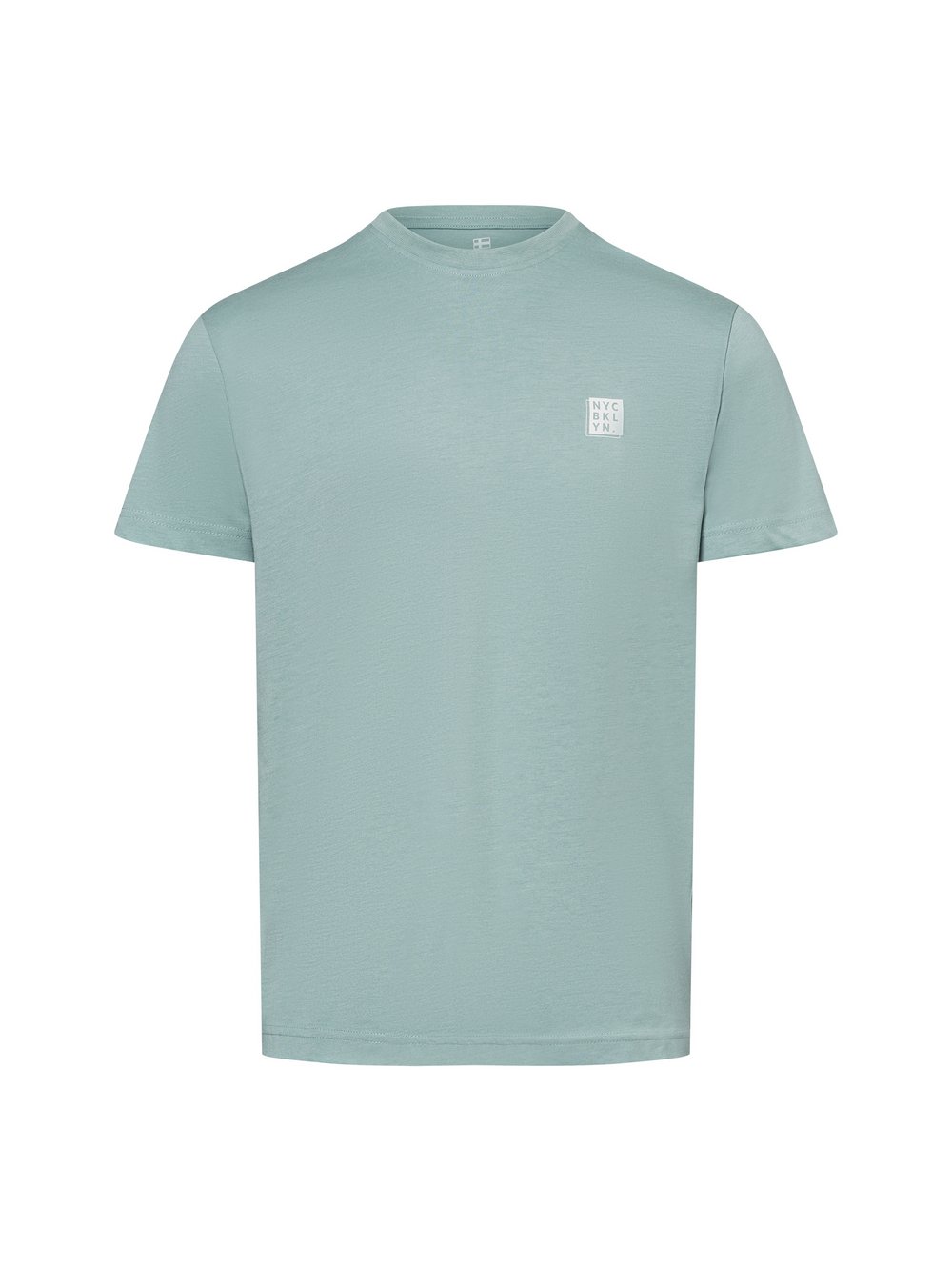 Nils Sundström T-Shirt Herren Baumwolle blau meliert, XXL