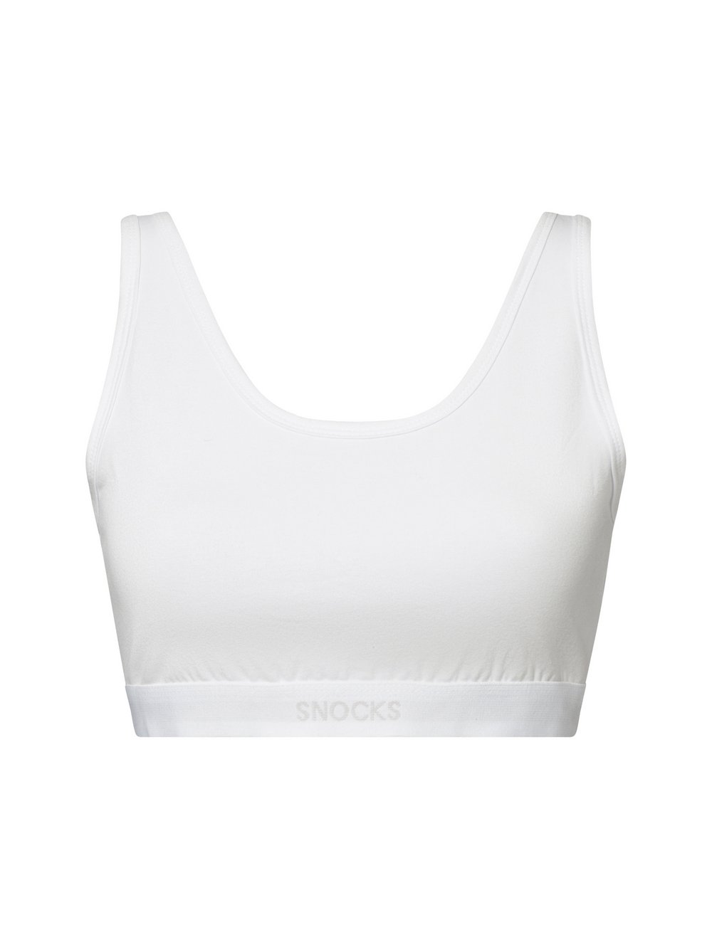Snocks Bustier Damen Baumwolle weiß, XS