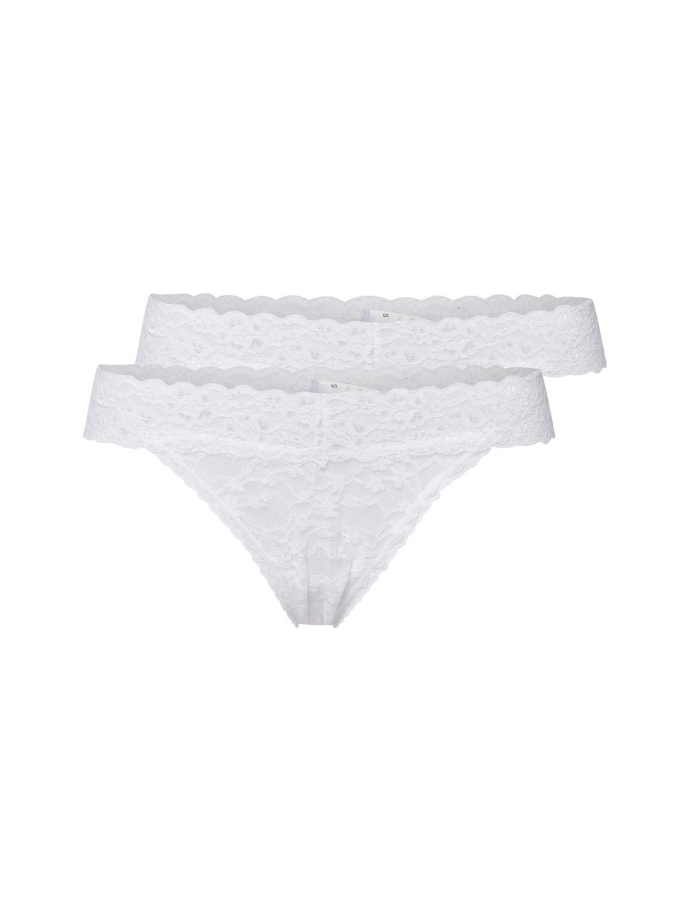 Snocks String im 2er-Pack Damen Polyamid weiß, XL