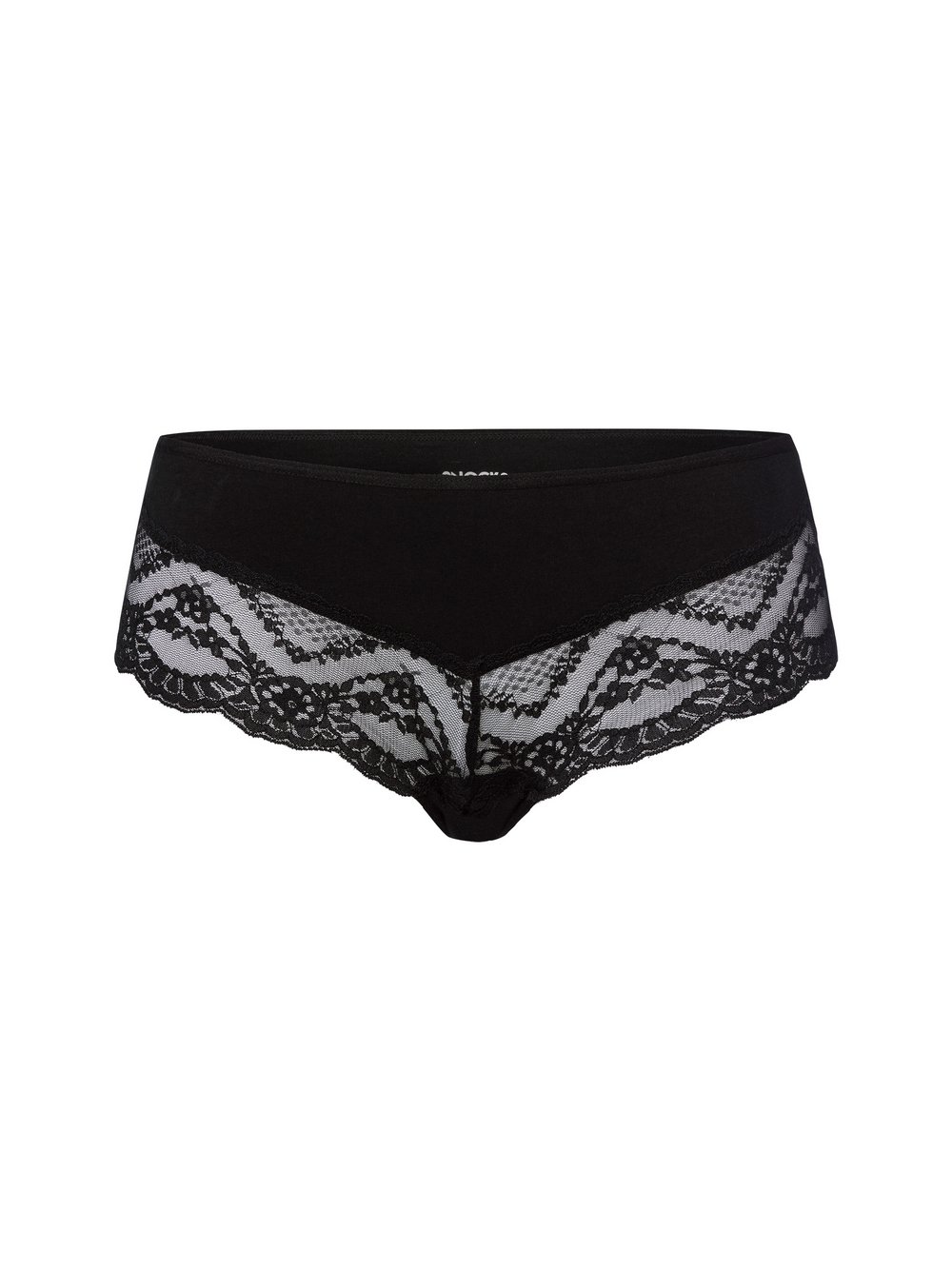 Snocks Slips im 2er-Pack Damen Baumwolle schwarz, L