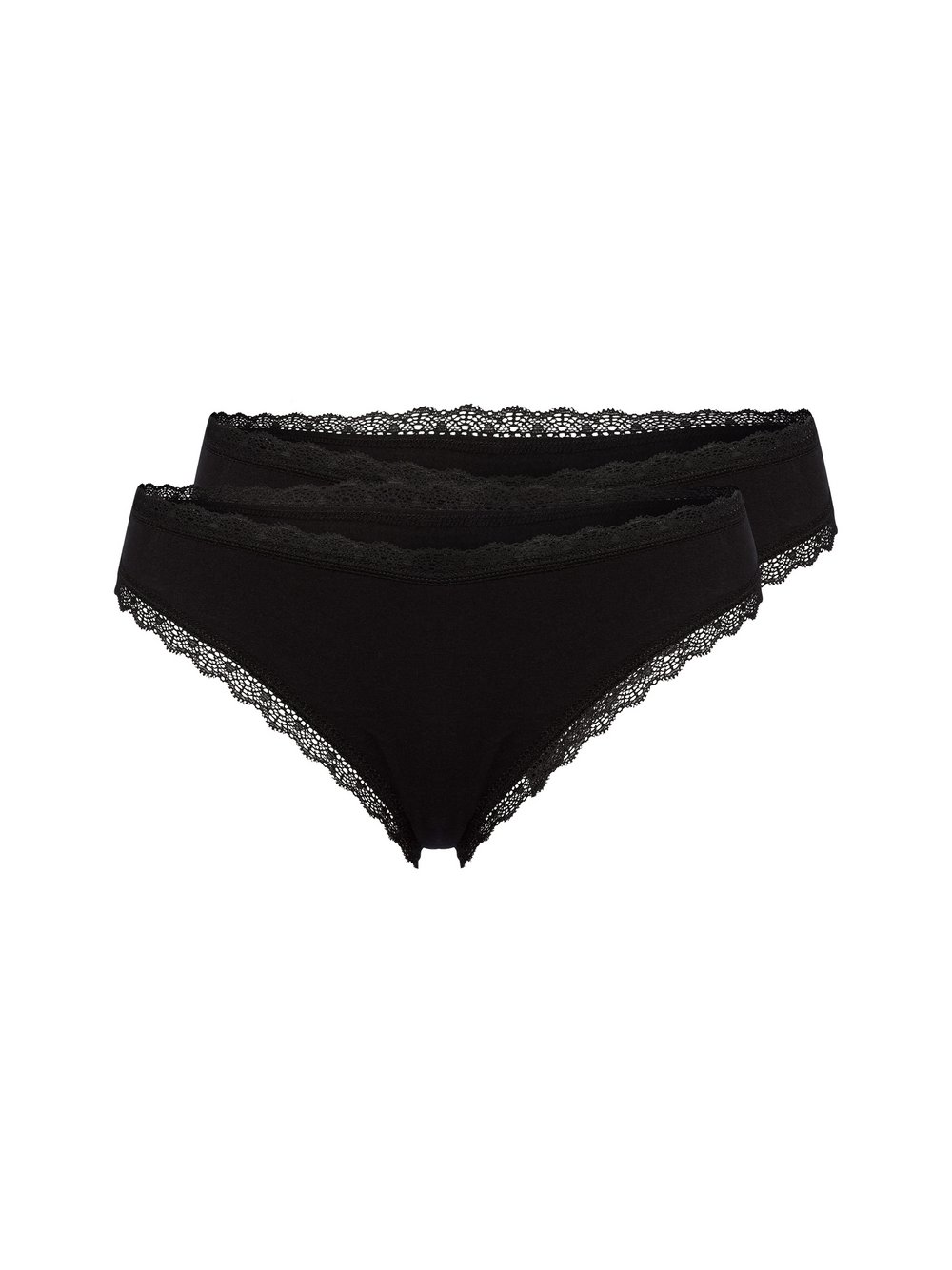 Snocks Tanga im 2er-Pack Damen Baumwolle schwarz, XL