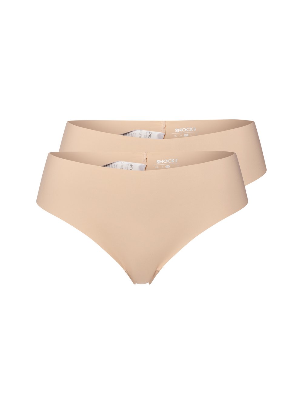 Snocks Hipster-Panty im 2er-Pack Damen Polyamid beige, XS