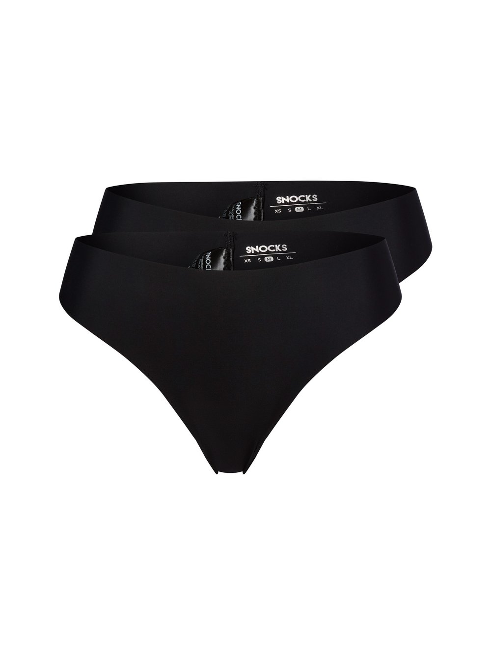 Snocks Strings im 2er-Pack Damen Polyamid schwarz, XL