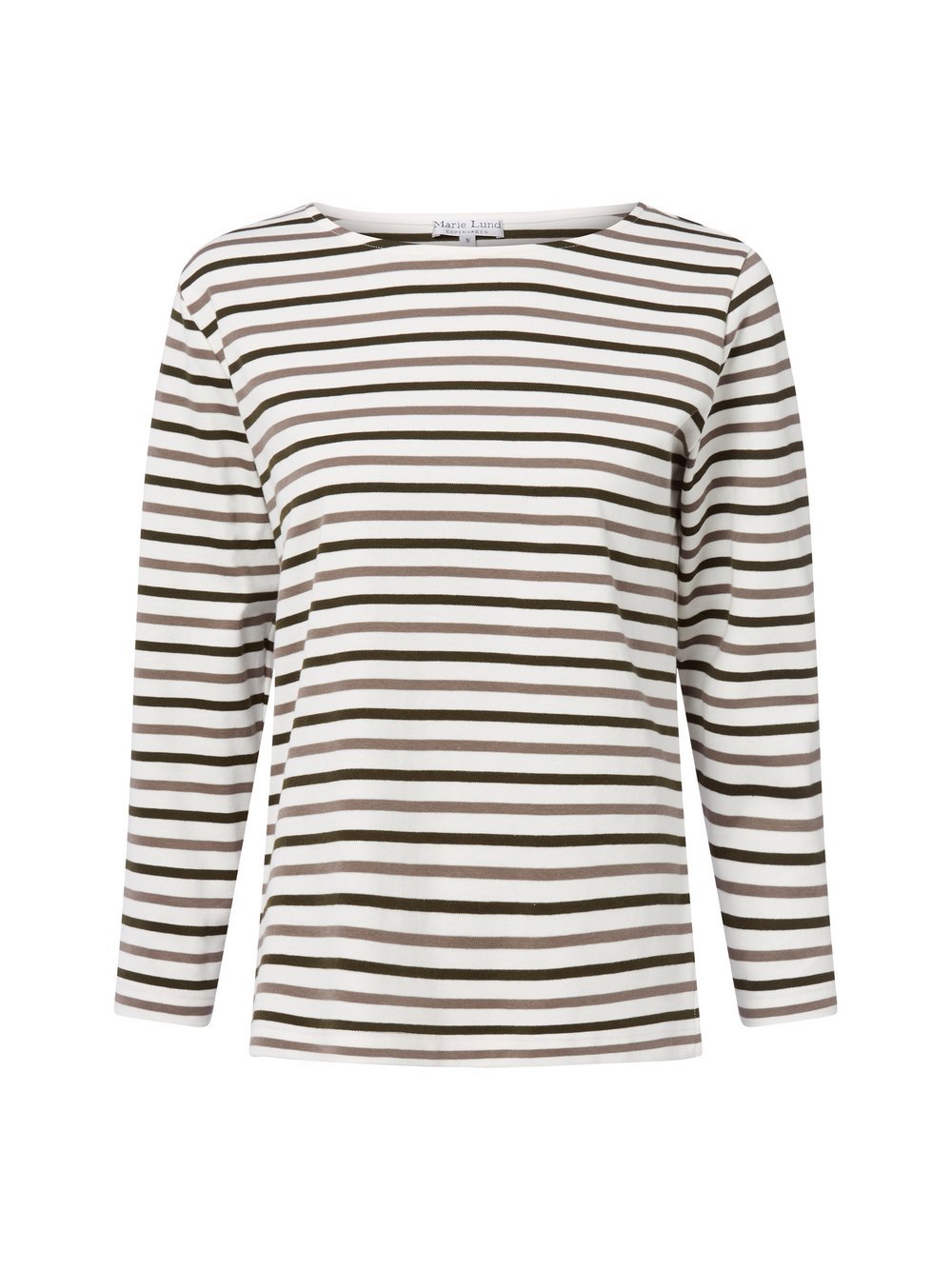 Marie Lund Langarmshirt Damen Baumwolle mehrfarbig gestreift, M