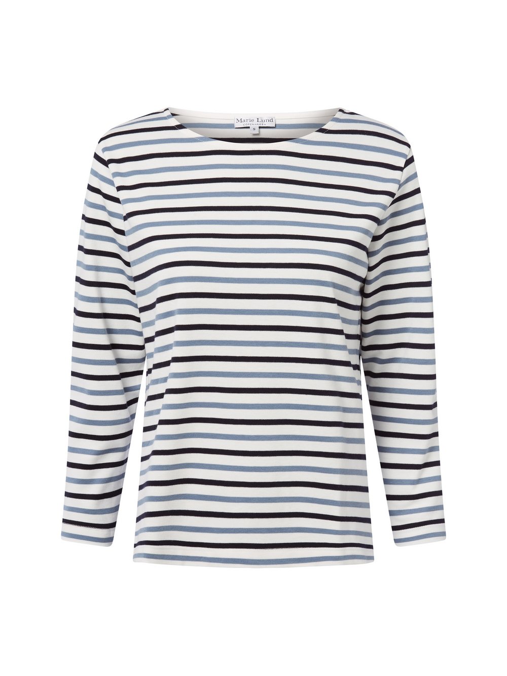 Marie Lund Langarmshirt Damen Baumwolle mehrfarbig gestreift, M