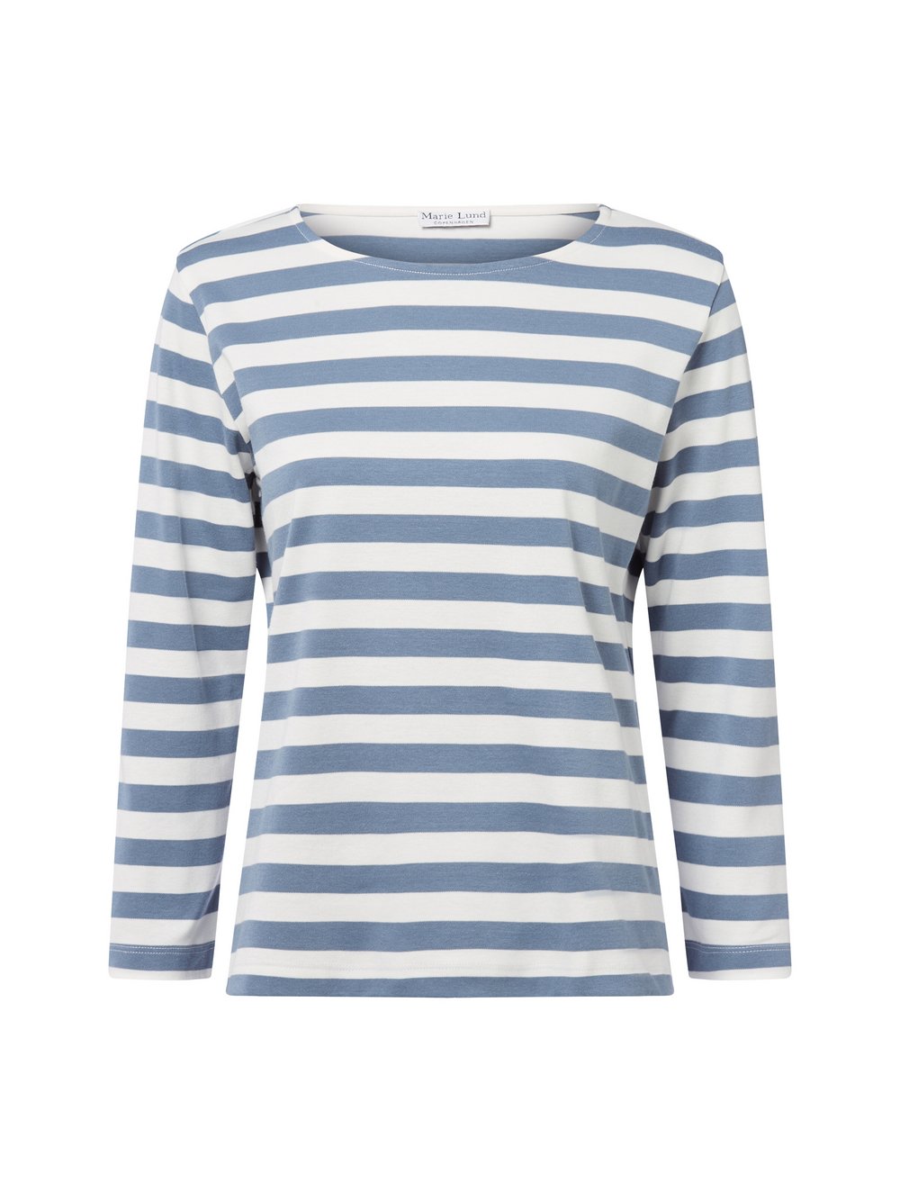 Marie Lund Langarmshirt Damen Baumwolle mehrfarbig gestreift, XS