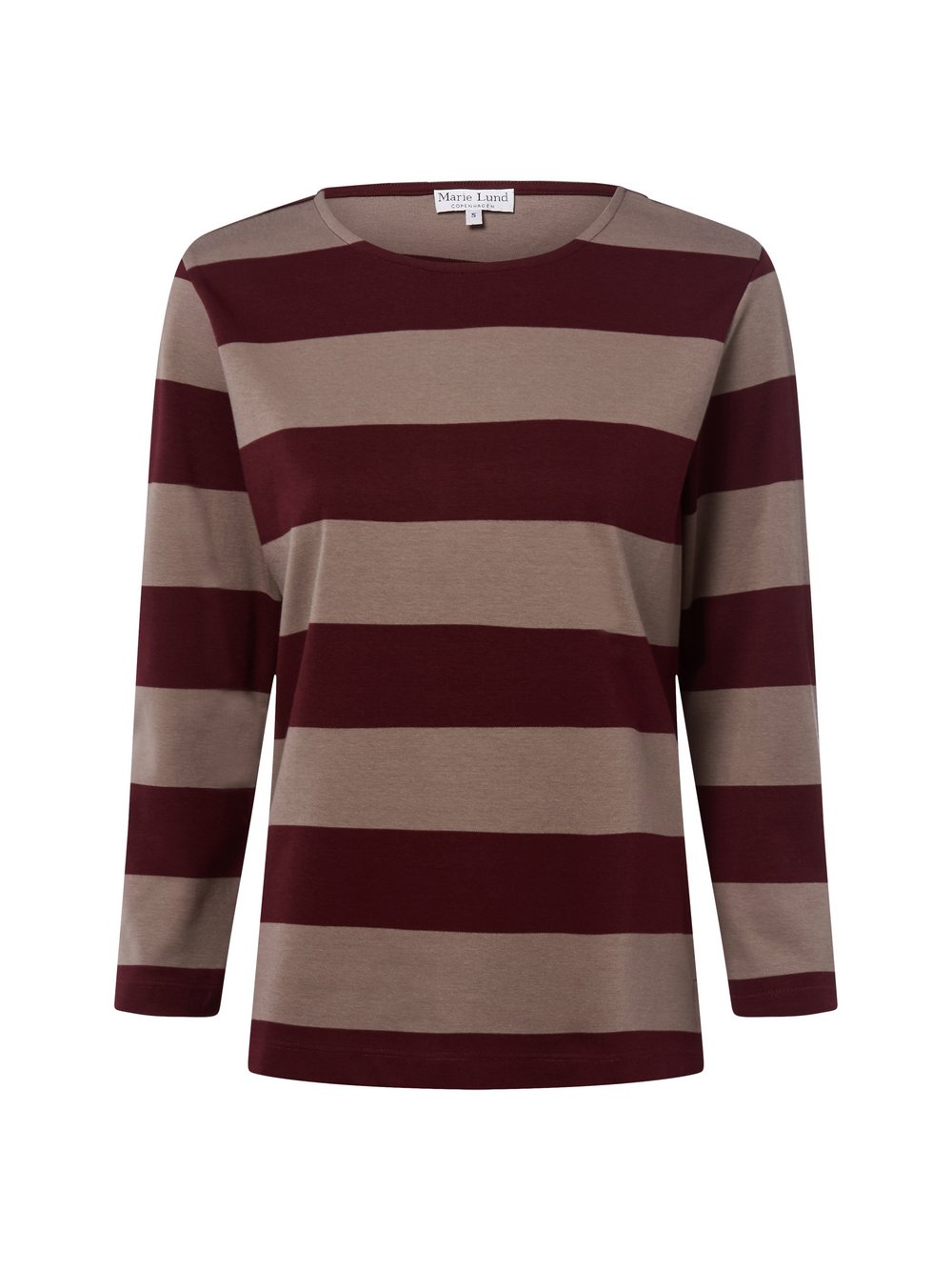 Marie Lund Langarmshirt Damen Baumwolle mehrfarbig gestreift, XL