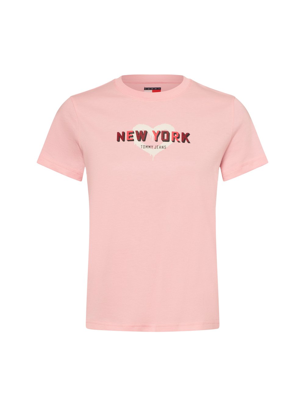 Tommy Jeans T-Shirt Damen Baumwolle pink, M