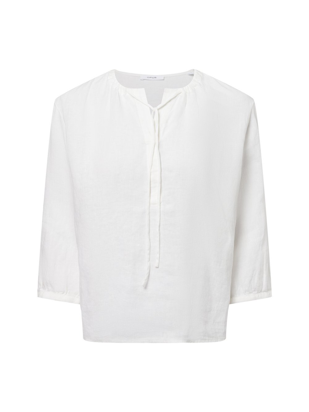 Opus Sommerbluse aus Leinen Damen weiß, 40