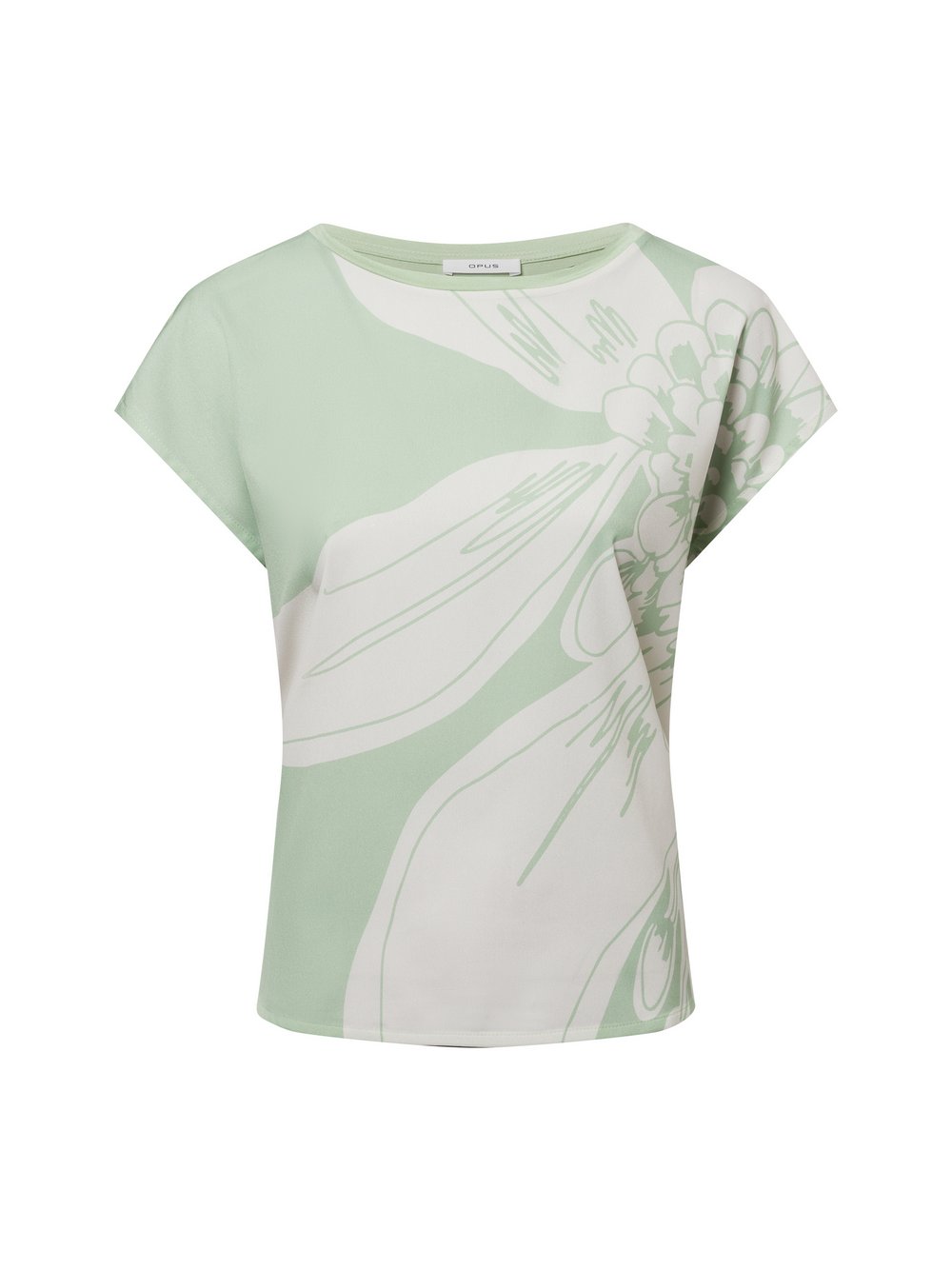 Opus Blusenshirt Damen grün gemustert, 38