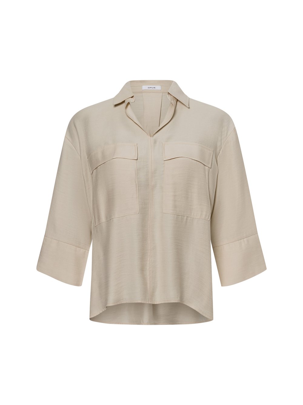 Opus Hemdbluse Damen Baumwolle beige, 36