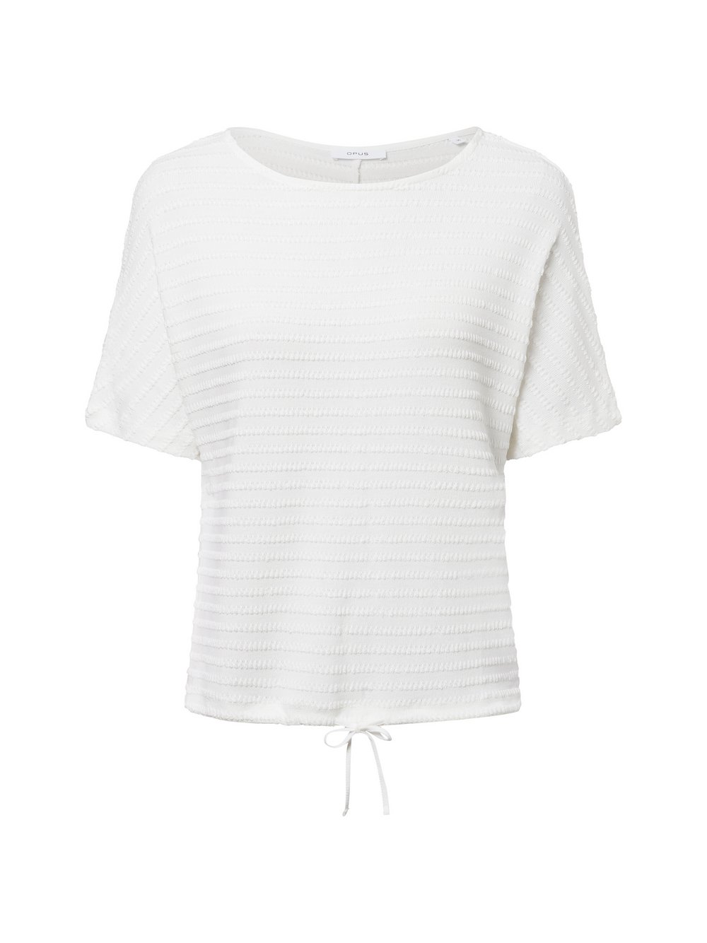 Opus T-Shirt Damen weiß strukturiert, 40