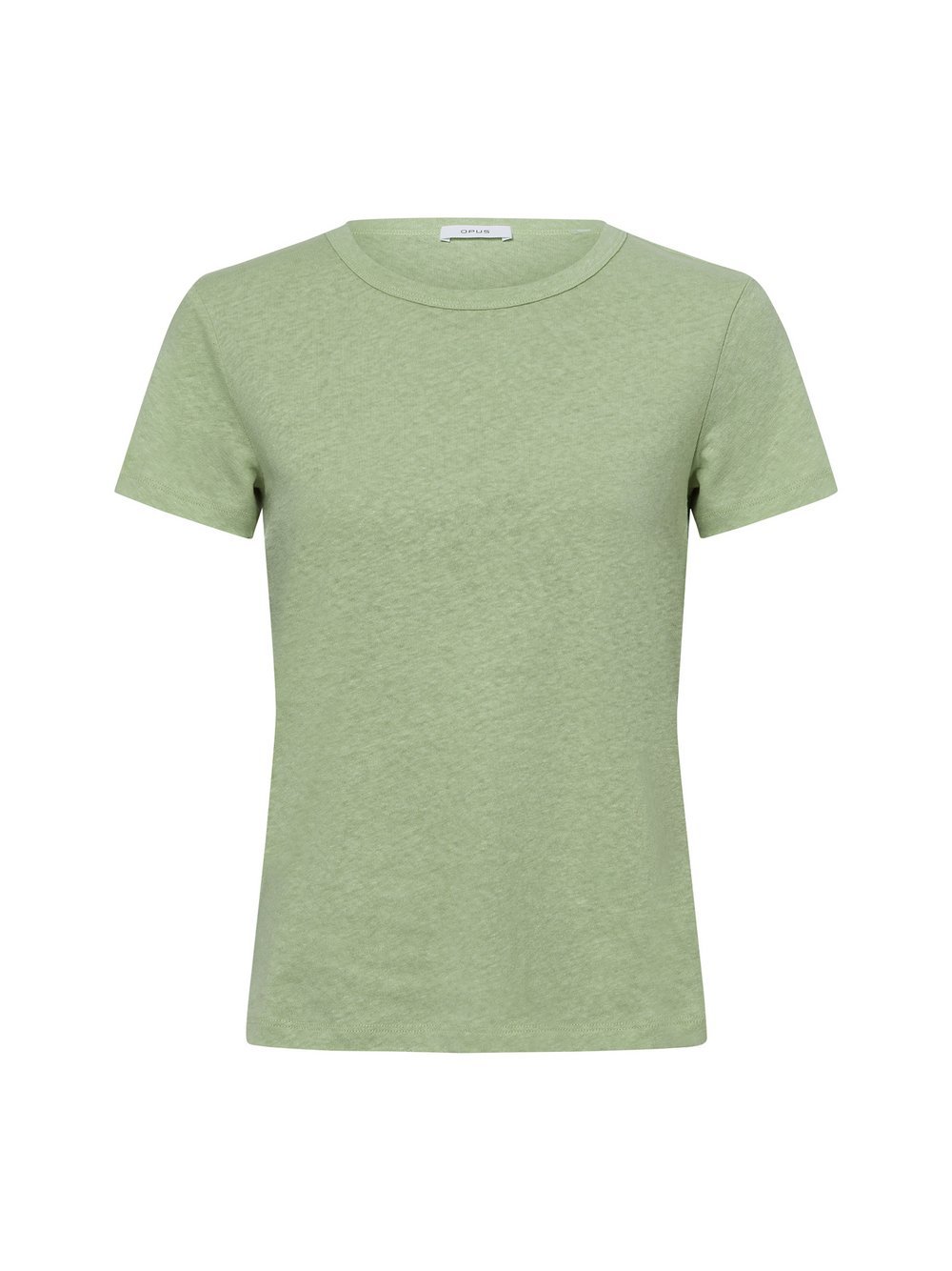 Opus T-Shirt mit Leinen-Anteil Damen grün meliert, 40