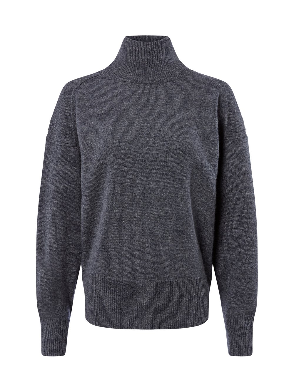 IPURI Pure Cashmere Pullover Damen Feinstrick grau meliert, XL