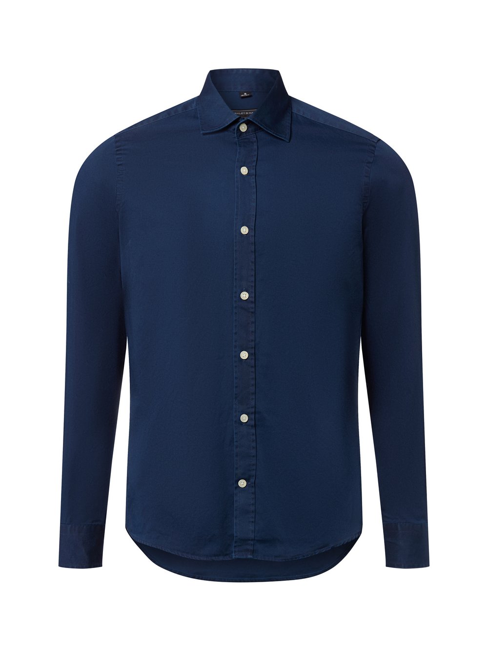 Finshley & Harding Hemd Herren Slim Fit Baumwolle blau, S