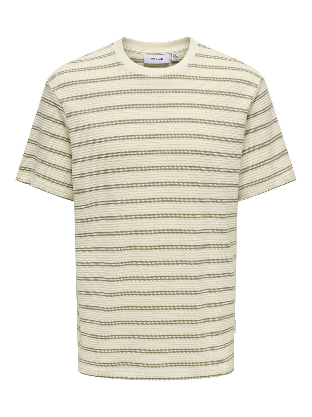 Only&Sons T-Shirt Herren Baumwolle braun gestreift, M