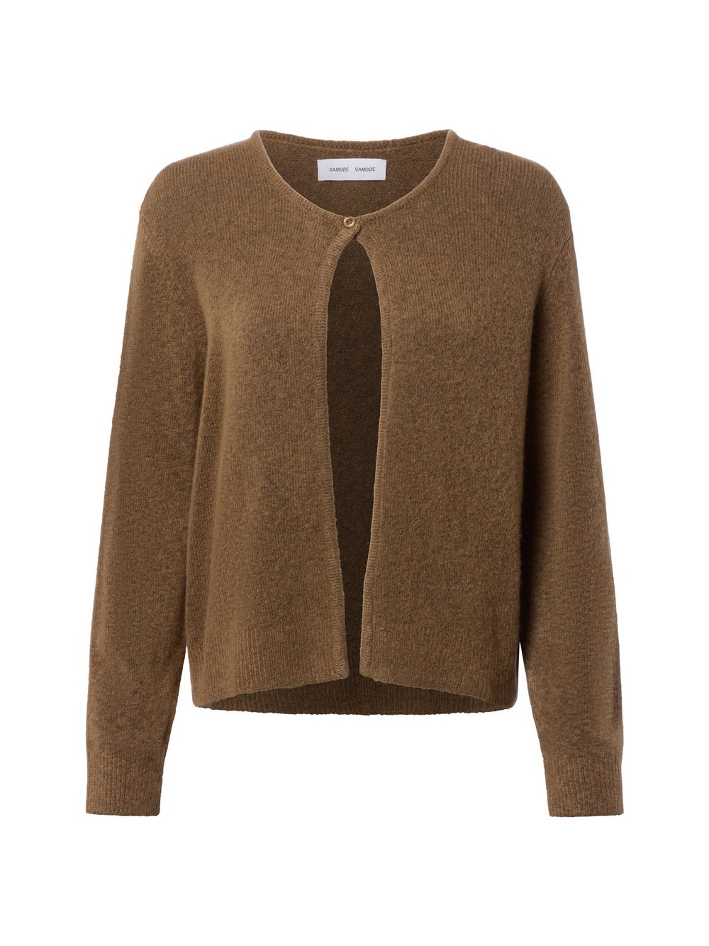 Samsøe Samsøe Strickjacke mit Woll-Anteil Damen Wolle braun meliert, M