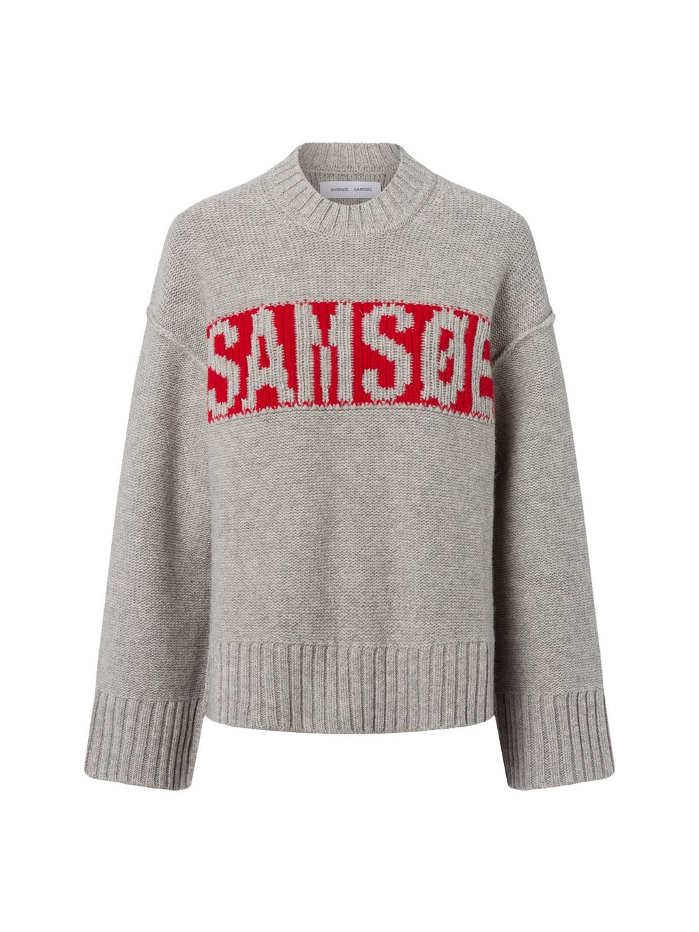 Samsøe Samsøe Pullover mit Woll-Anteil Damen Wolle grau meliert, XS