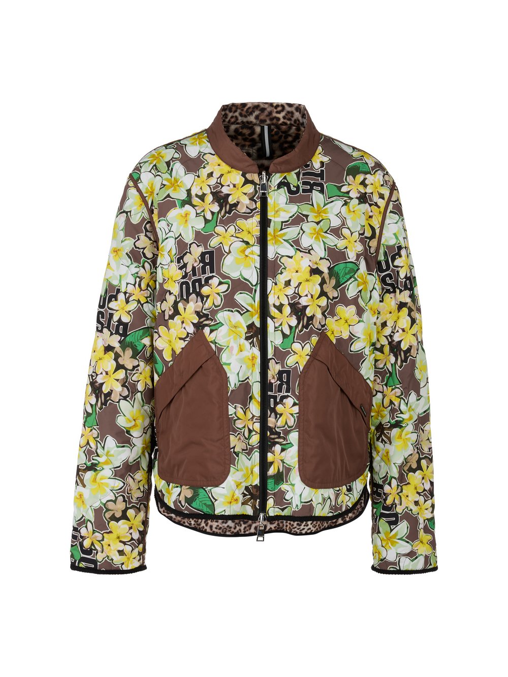 Marc Cain Outdoor-Jacke Damen braun bedruckt, 34