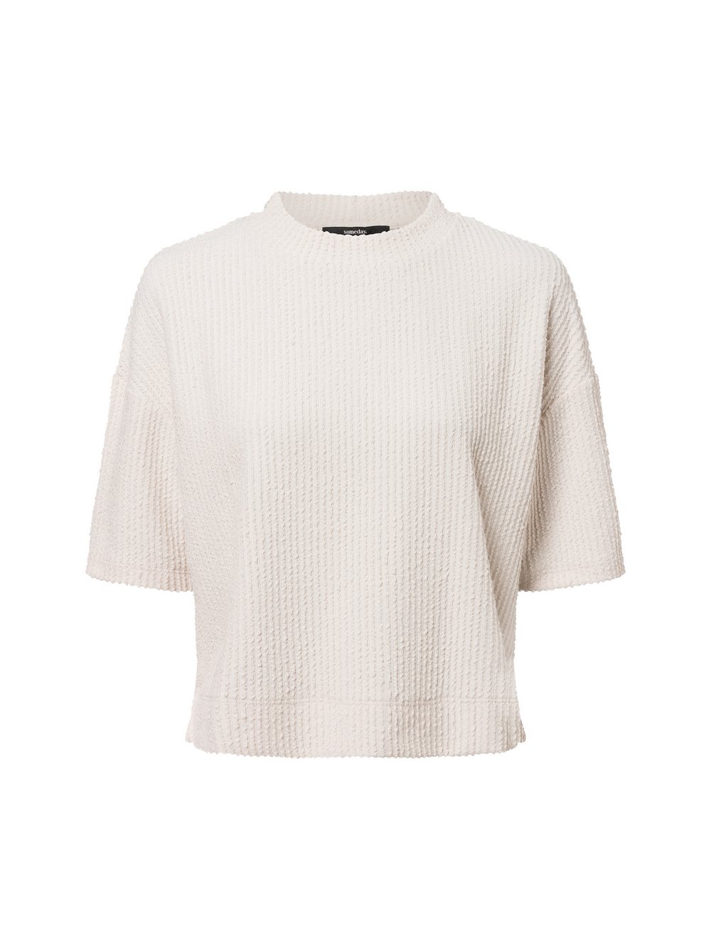 Someday Strickshirt Damen beige strukturiert, 42
