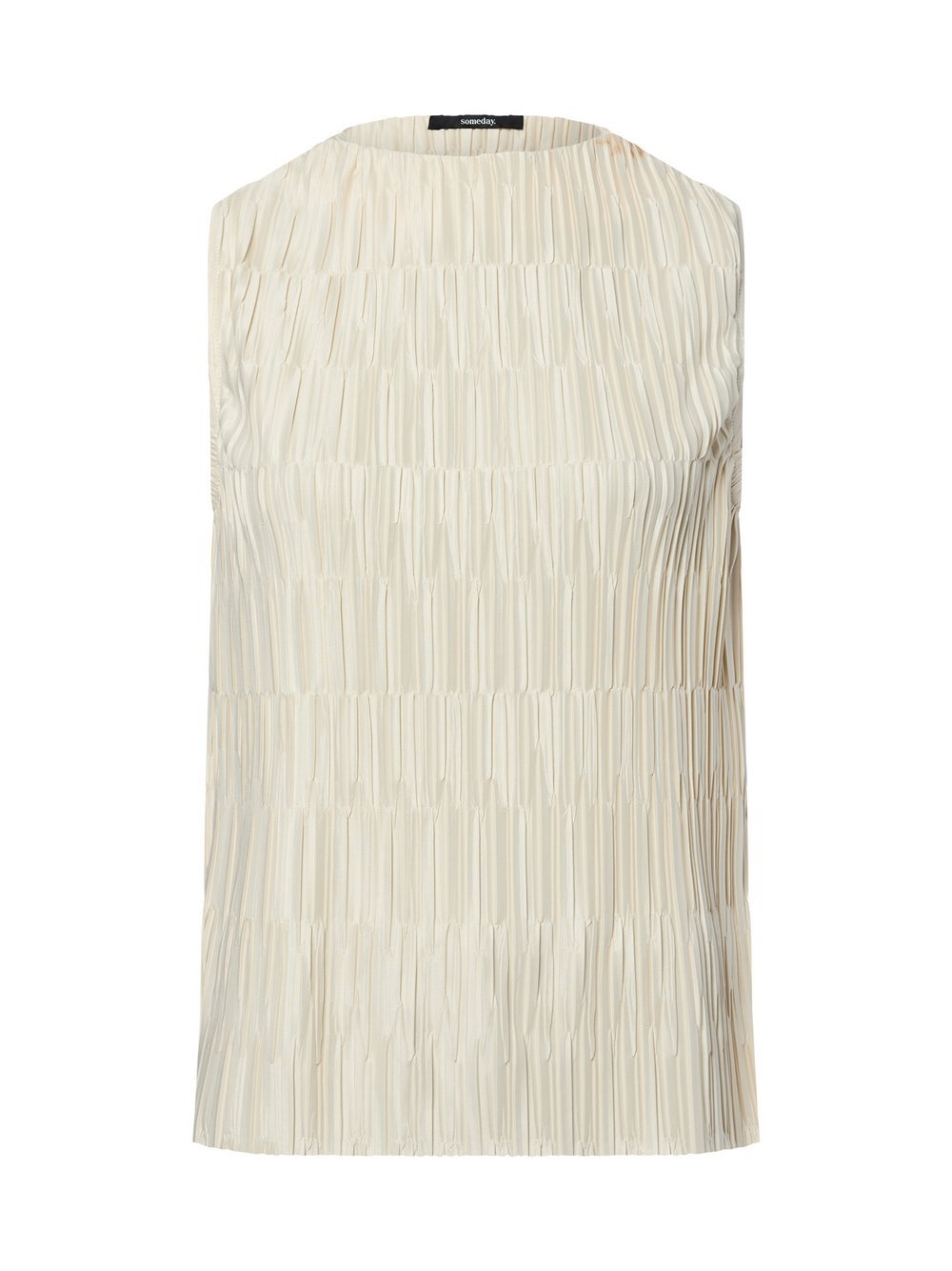 Someday Blusenshirt Damen beige strukturiert, 38