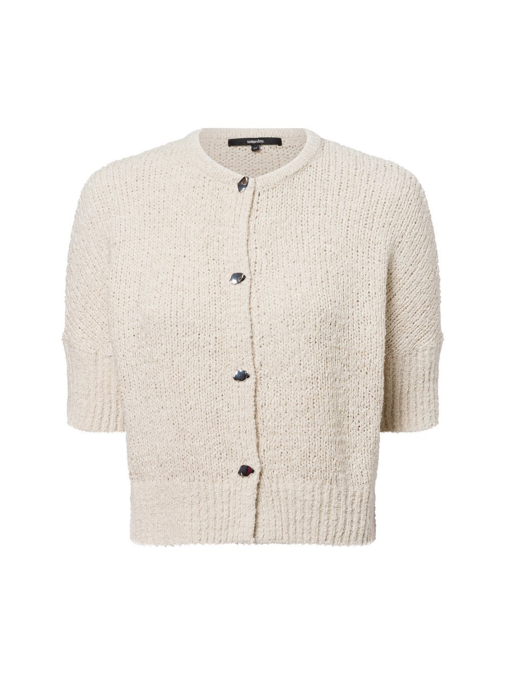 Someday Strickjacke Damen Baumwolle beige, 36